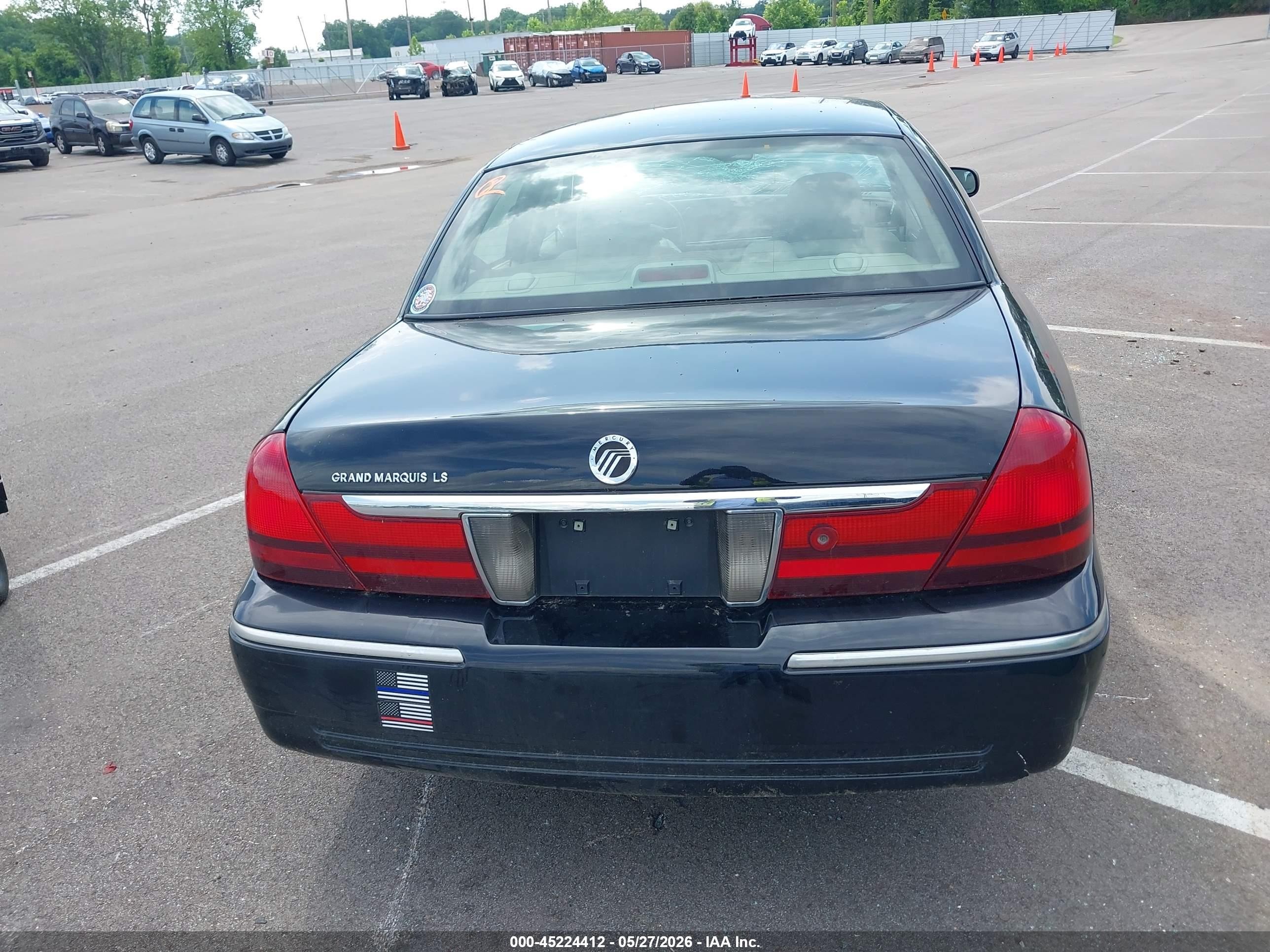 2004 Mercury Grand Marquis Ls Black vin: 2MEHM75W24X634140