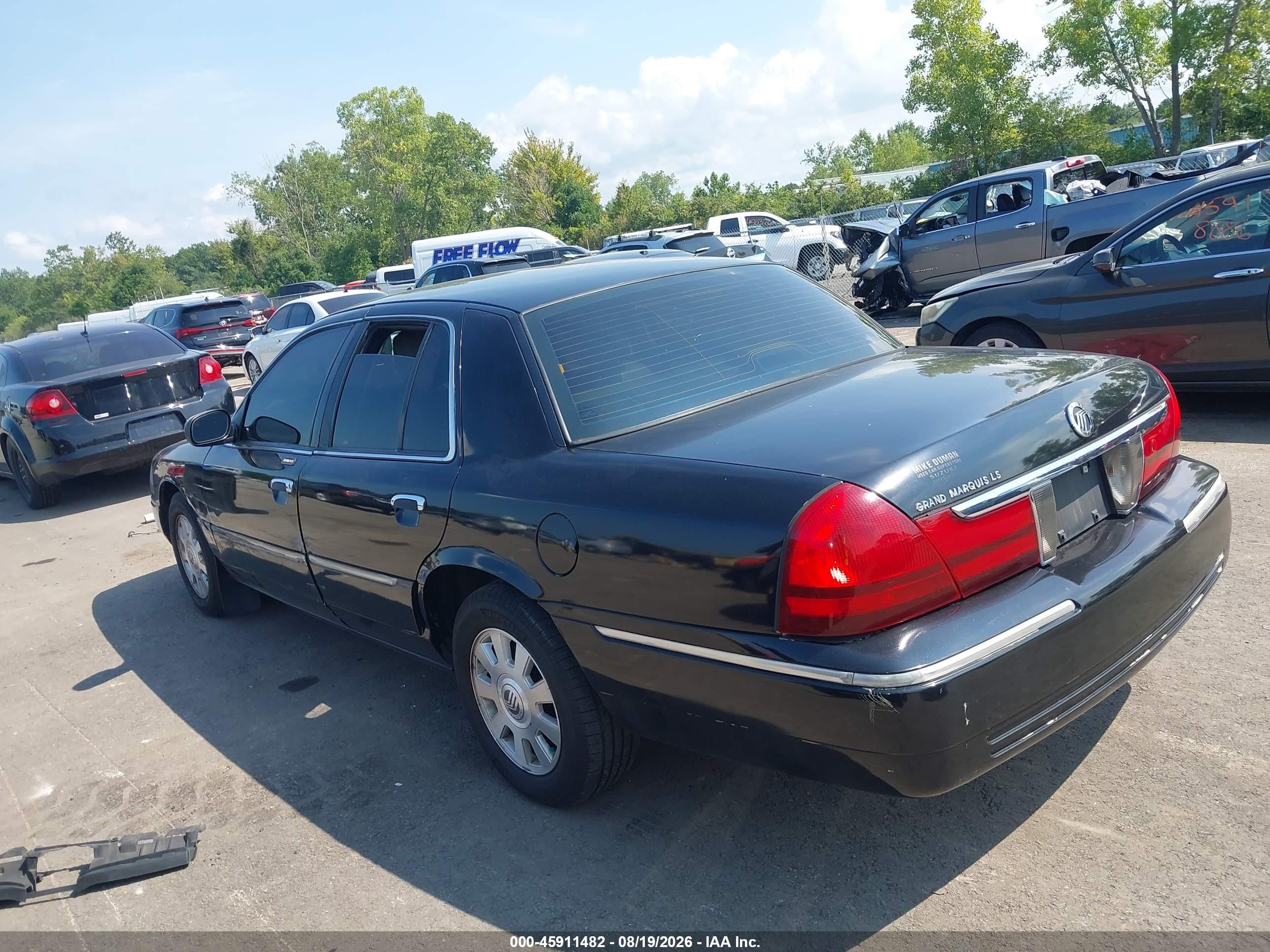 2004 Mercury Grand Marquis Ls Black vin: 2MEHM75W24X634252