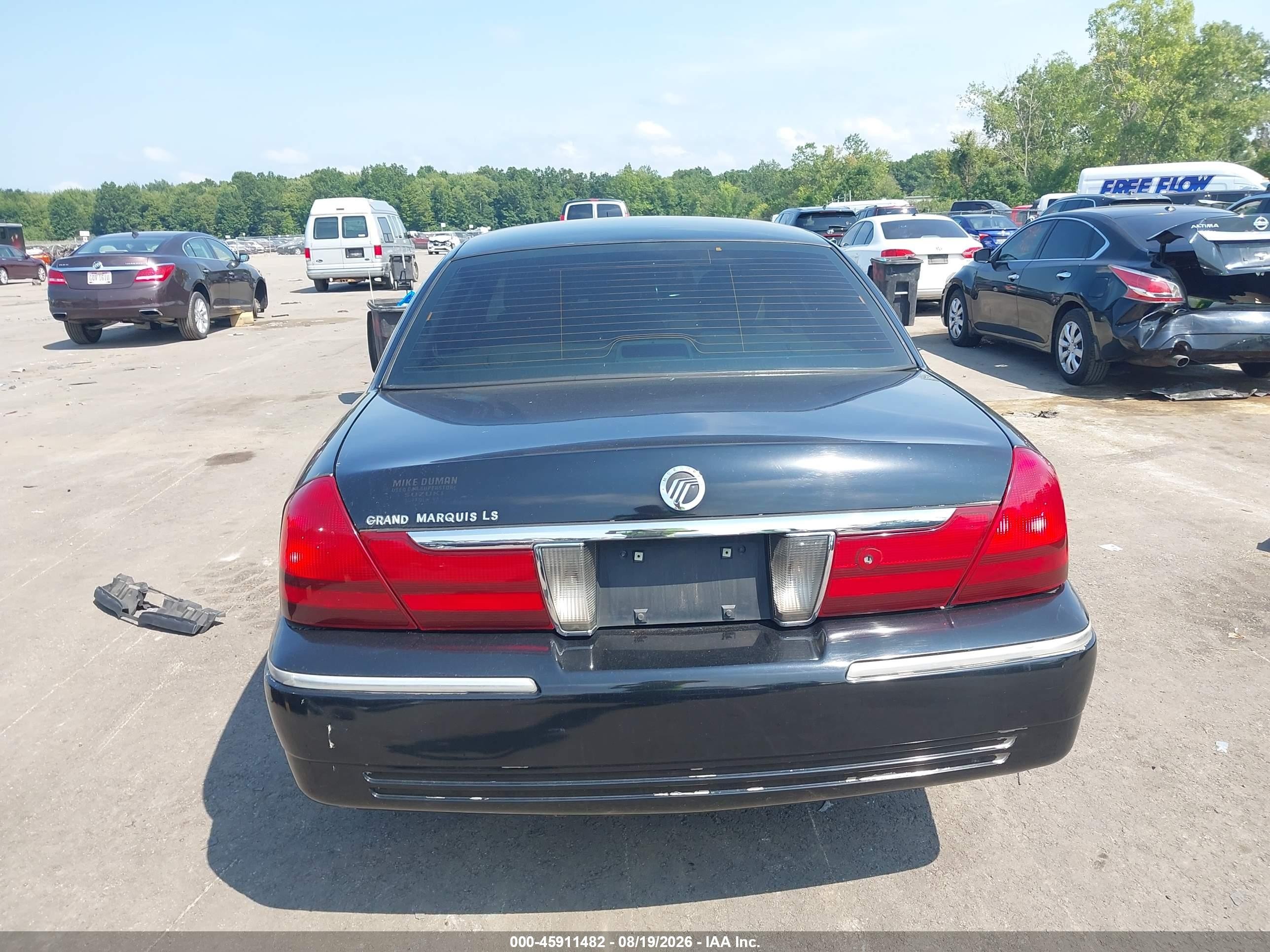 2004 Mercury Grand Marquis Ls Black vin: 2MEHM75W24X634252