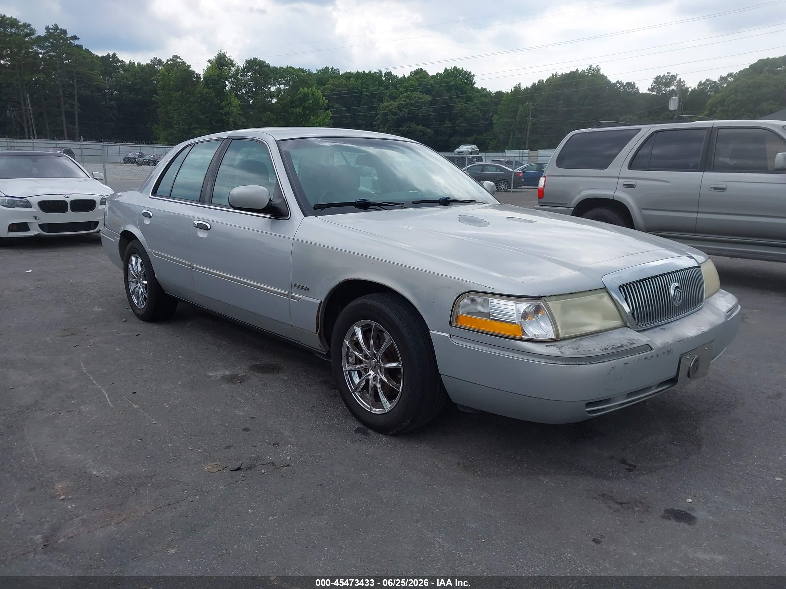 2003 Mercury Grand Marquis Ls Silver vin: 2MEHM75W33X659286