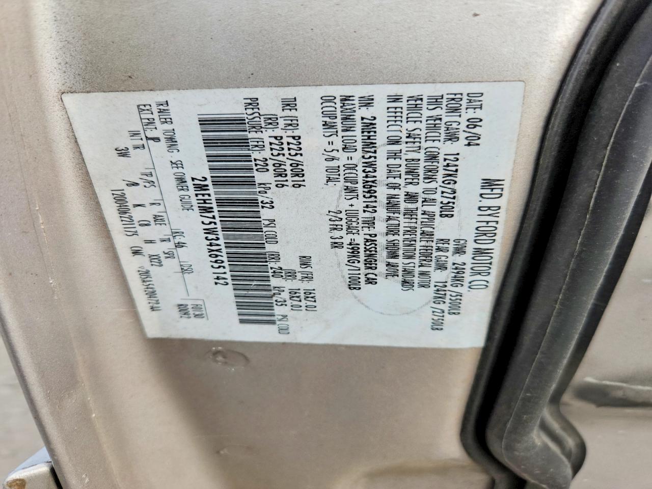 2004 Mercury Grand Marquis Ls Gray vin: 2MEHM75W34X695142