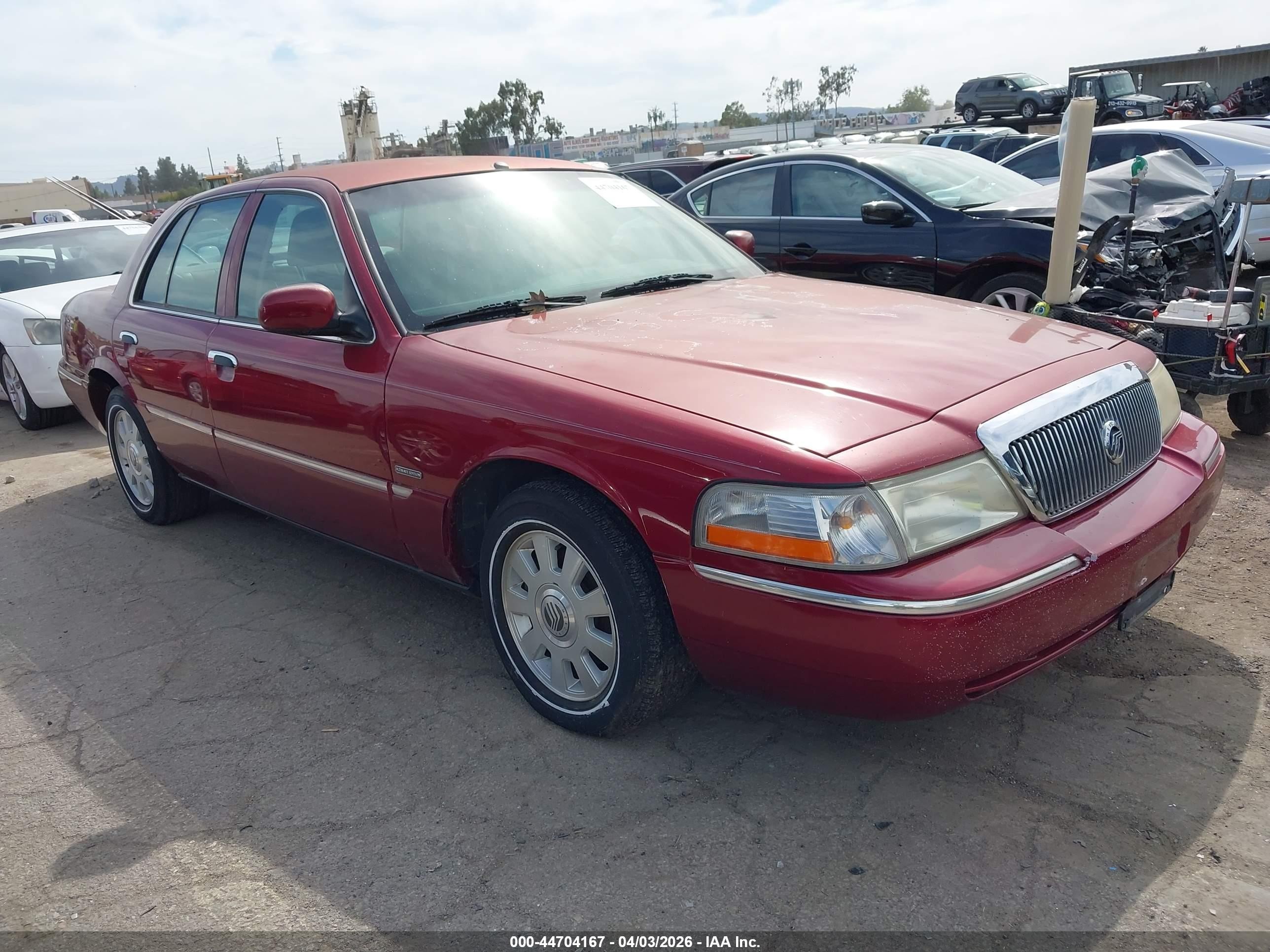 2003 Mercury Grand Marquis Ls Red vin: 2MEHM75W53X690815