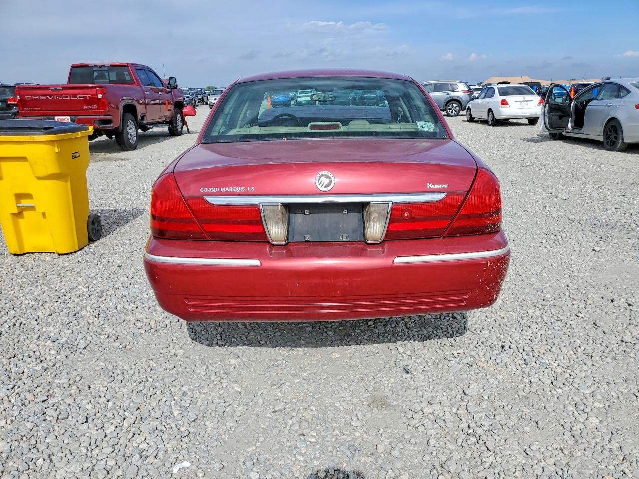 2003 Mercury Grand Marquis Ls Burgundy vin: 2MEHM75W93X664072