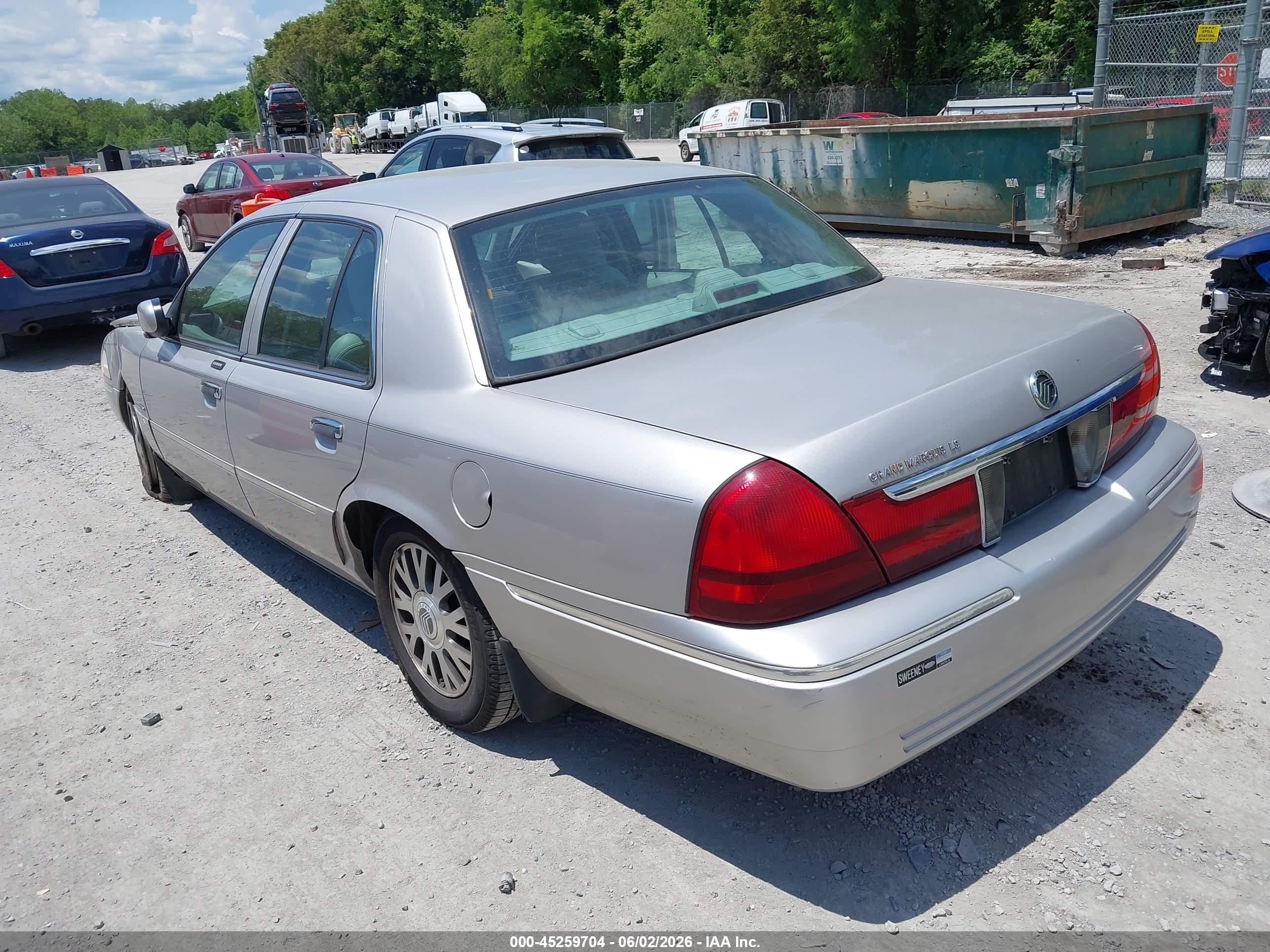 2004 Mercury Grand Marquis Ls Silver vin: 2MEHM75WX4X644706