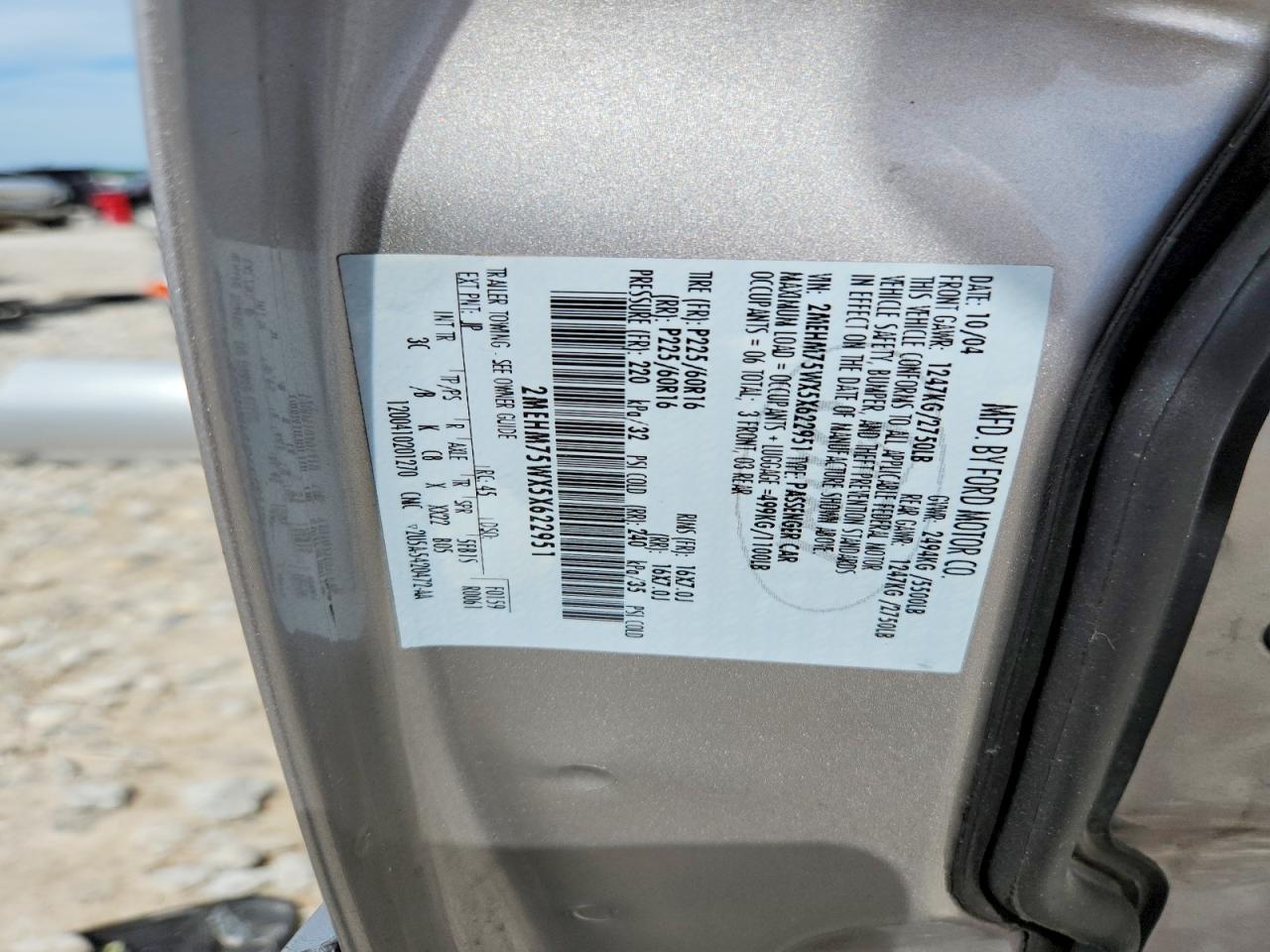 2005 Mercury Grand Marquis Ls Silver vin: 2MEHM75WX5X622951