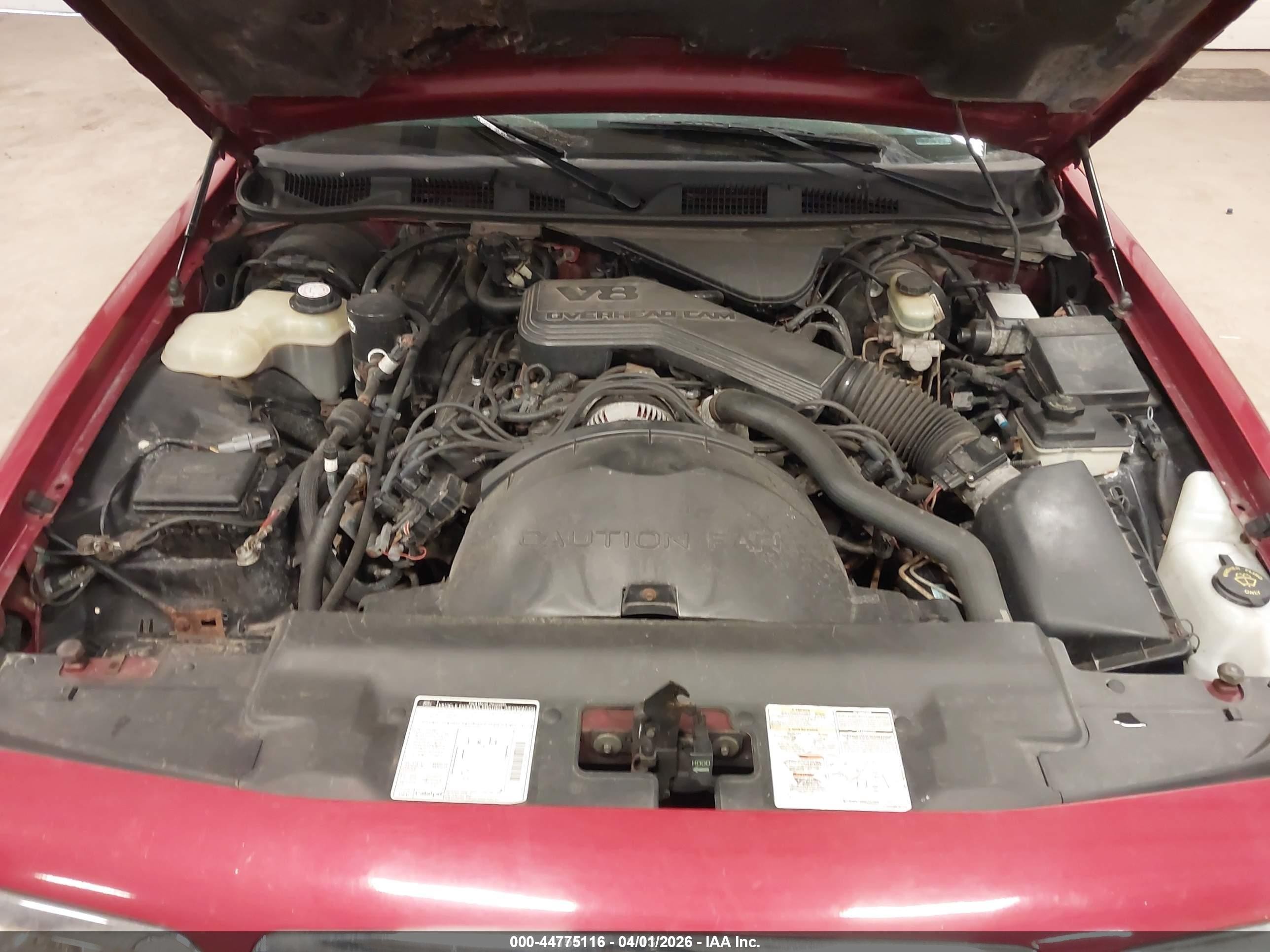 1995 Mercury Grand Marquis Gs Red vin: 2MELM74W0SX628183