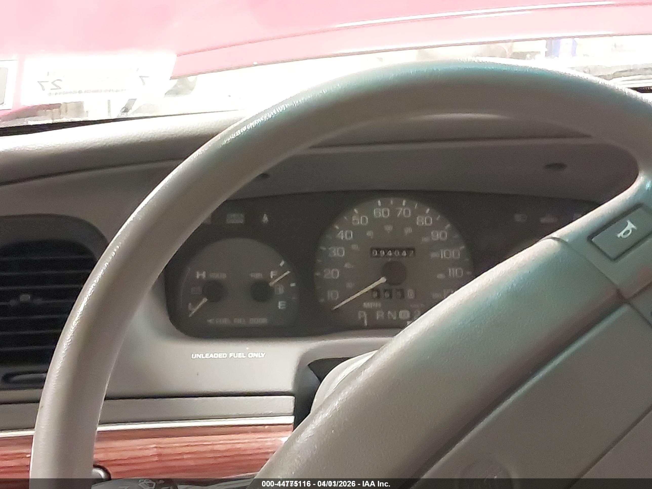 1995 Mercury Grand Marquis Gs Red vin: 2MELM74W0SX628183