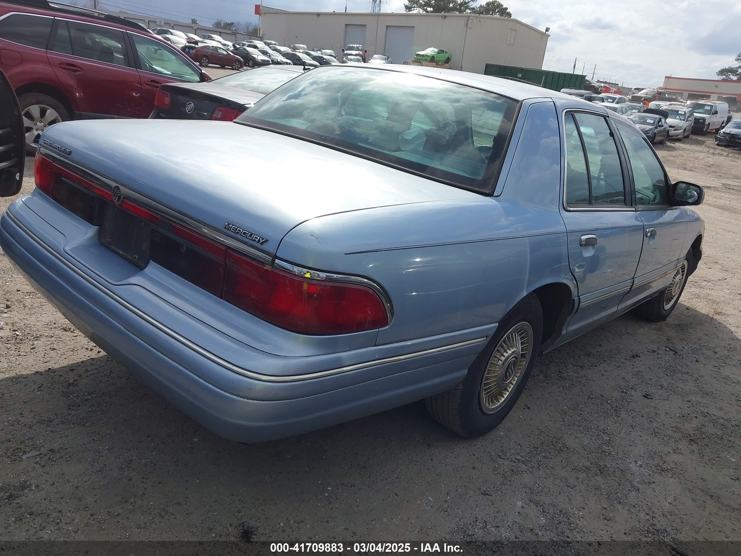 1997 Mercury Grand Marquis Gs Blue vin: 2MELM74W0VX727350