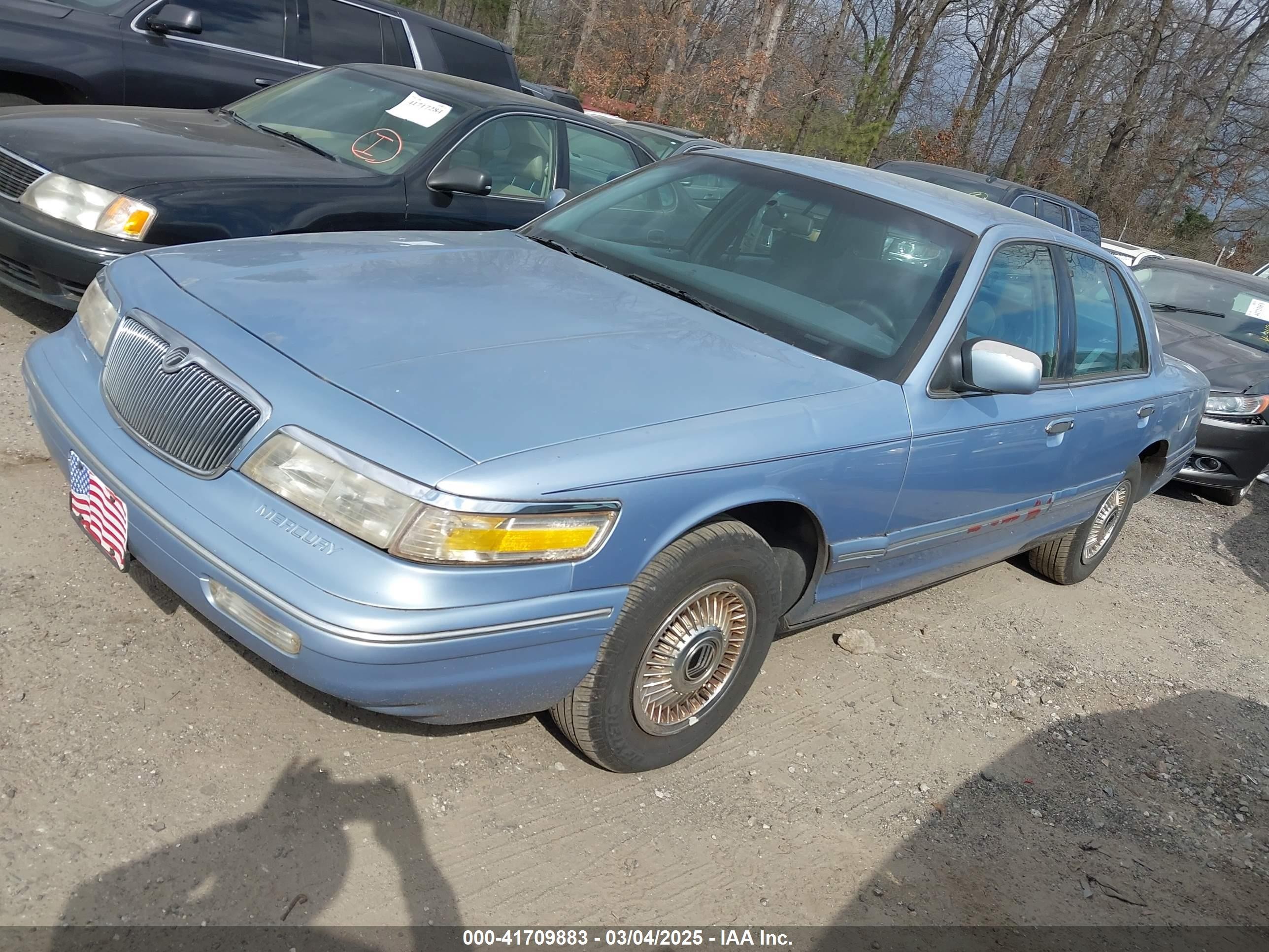 1997 Mercury Grand Marquis Gs Blue vin: 2MELM74W0VX727350