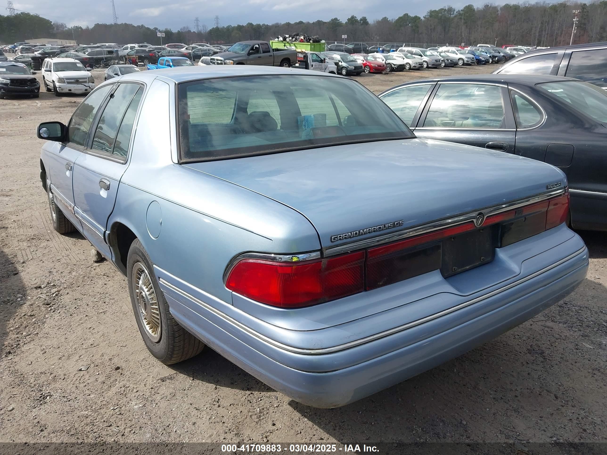 1997 Mercury Grand Marquis Gs Blue vin: 2MELM74W0VX727350