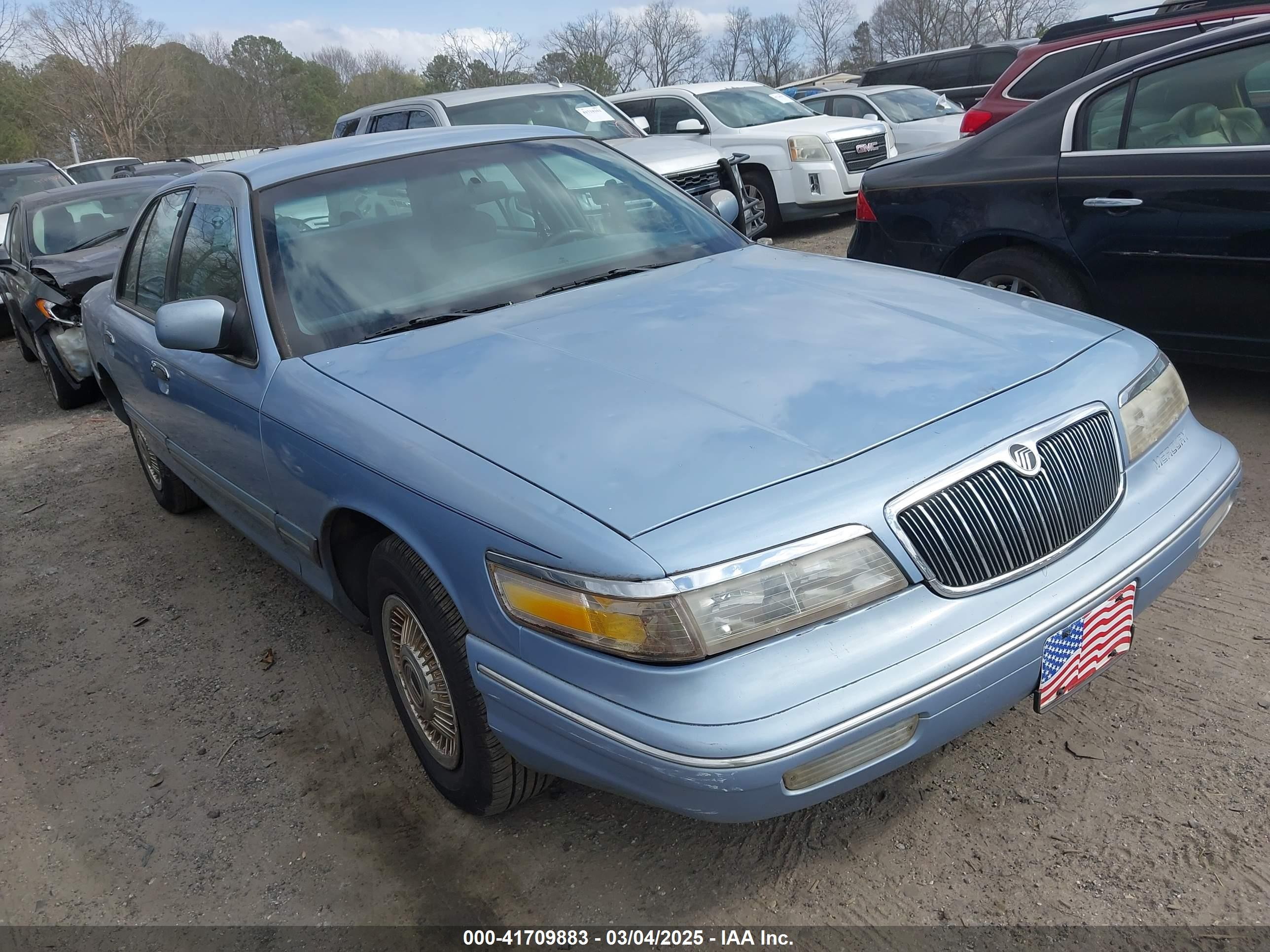 1997 Mercury Grand Marquis Gs Blue vin: 2MELM74W0VX727350