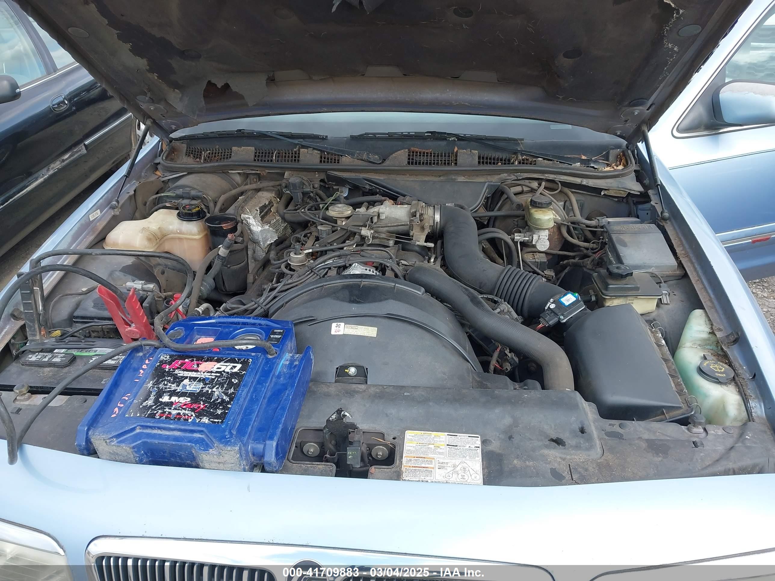 1997 Mercury Grand Marquis Gs Blue vin: 2MELM74W0VX727350