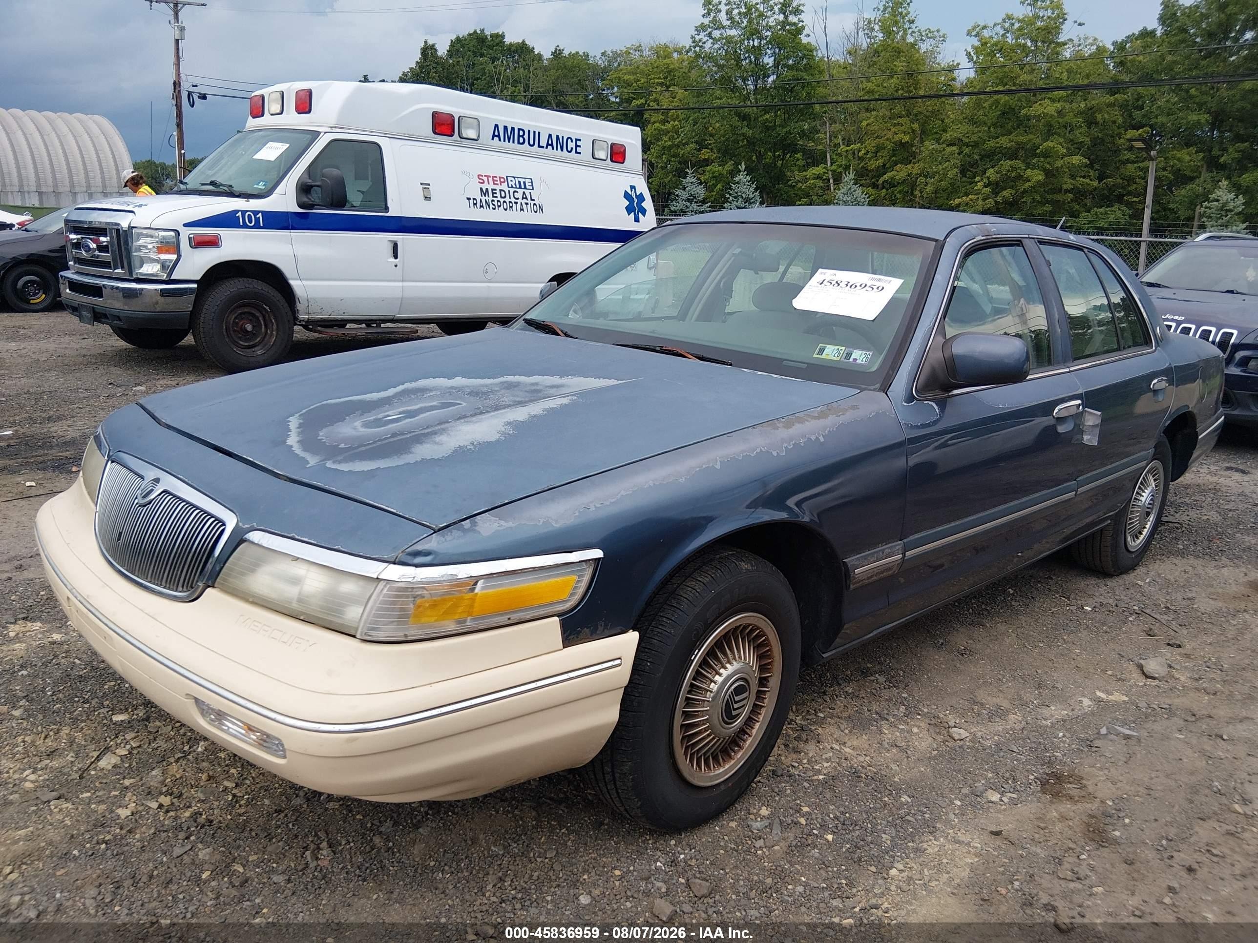 1996 Mercury Grand Marquis Gs Blue vin: 2MELM74W2TX703161
