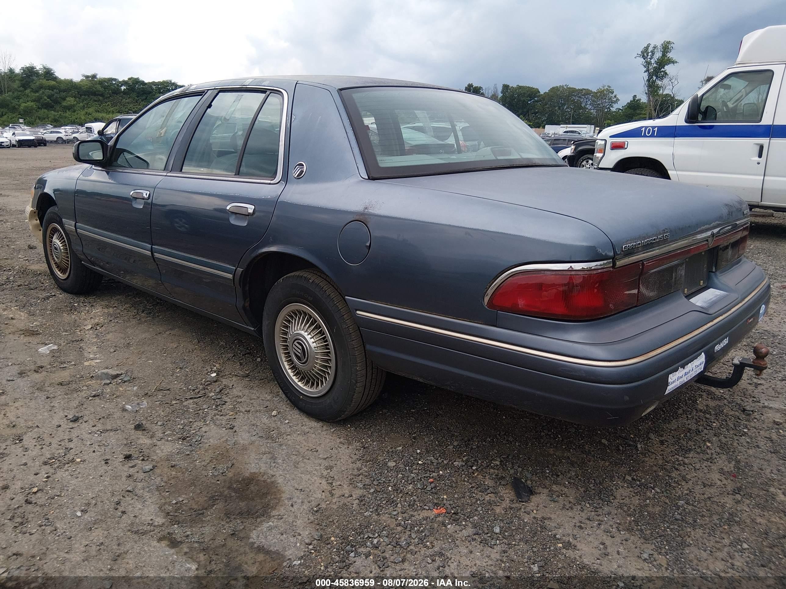 1996 Mercury Grand Marquis Gs Blue vin: 2MELM74W2TX703161