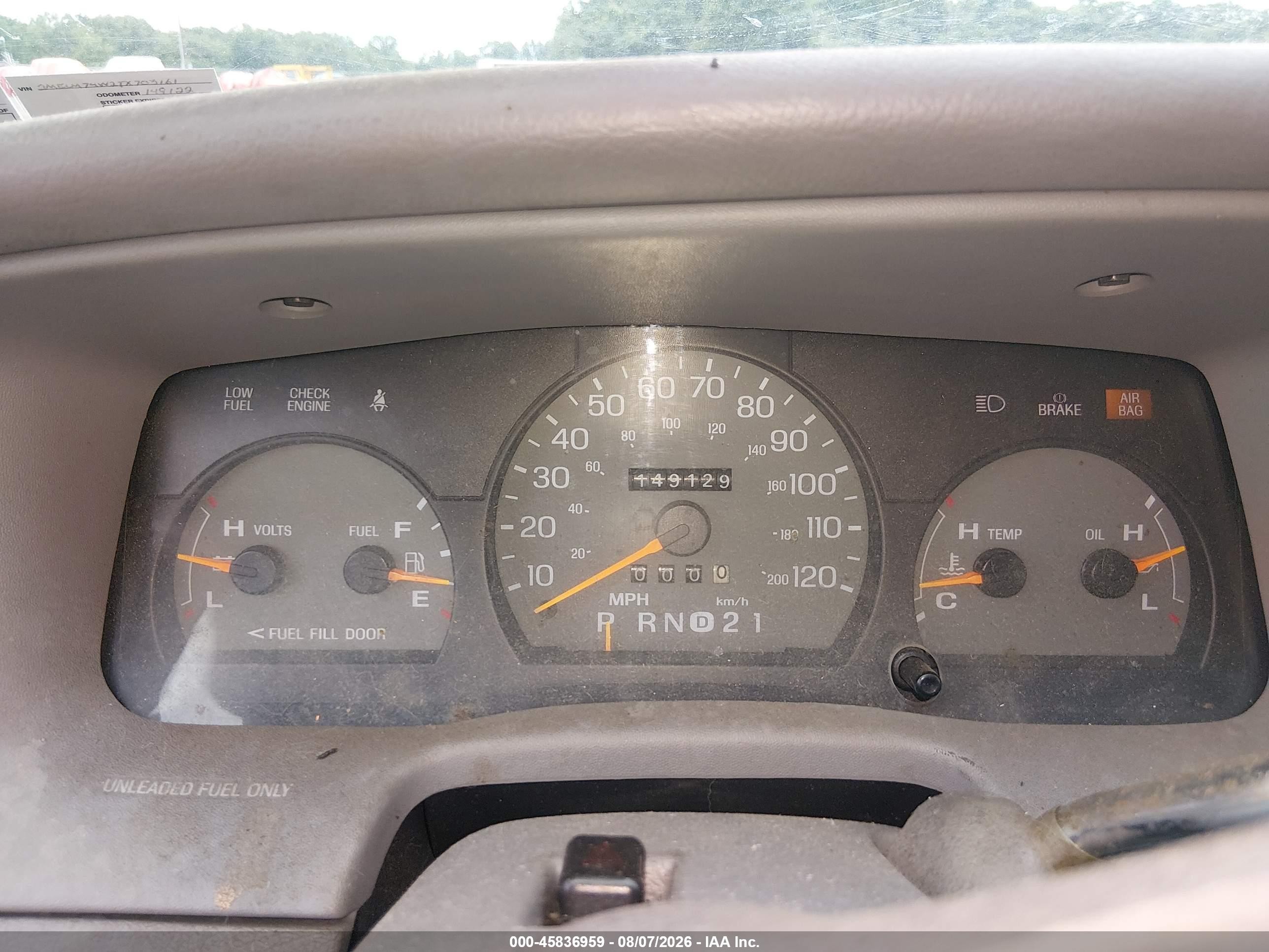 1996 Mercury Grand Marquis Gs Blue vin: 2MELM74W2TX703161