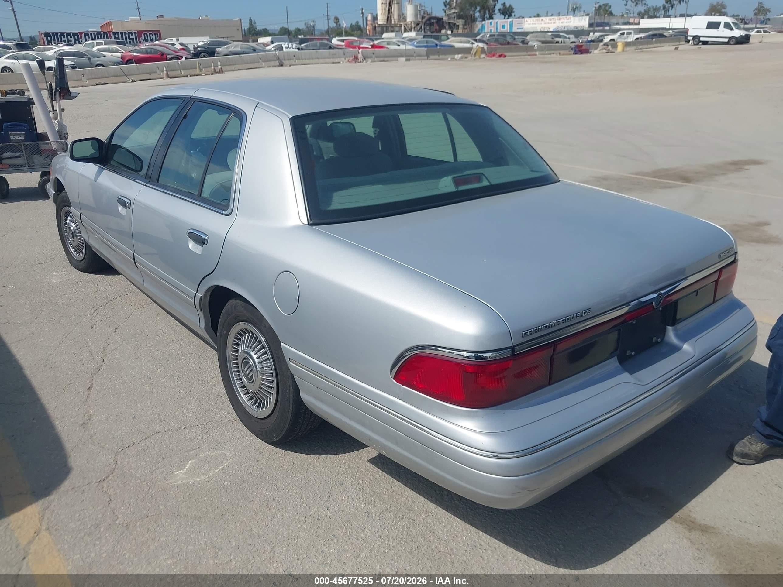1997 Mercury Grand Marquis Gs Silver vin: 2MELM74W6VX720452