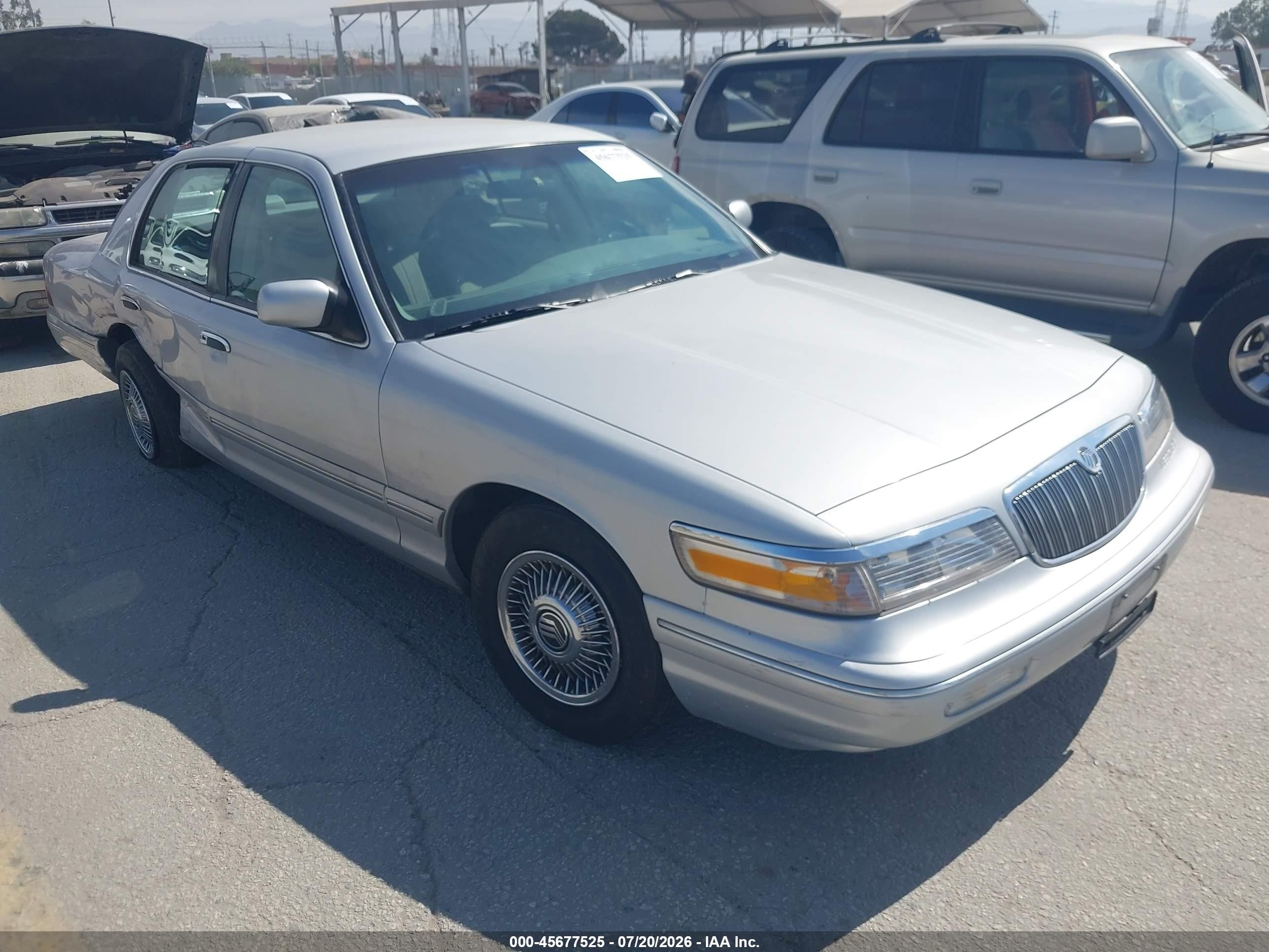 1997 Mercury Grand Marquis Gs Silver vin: 2MELM74W6VX720452