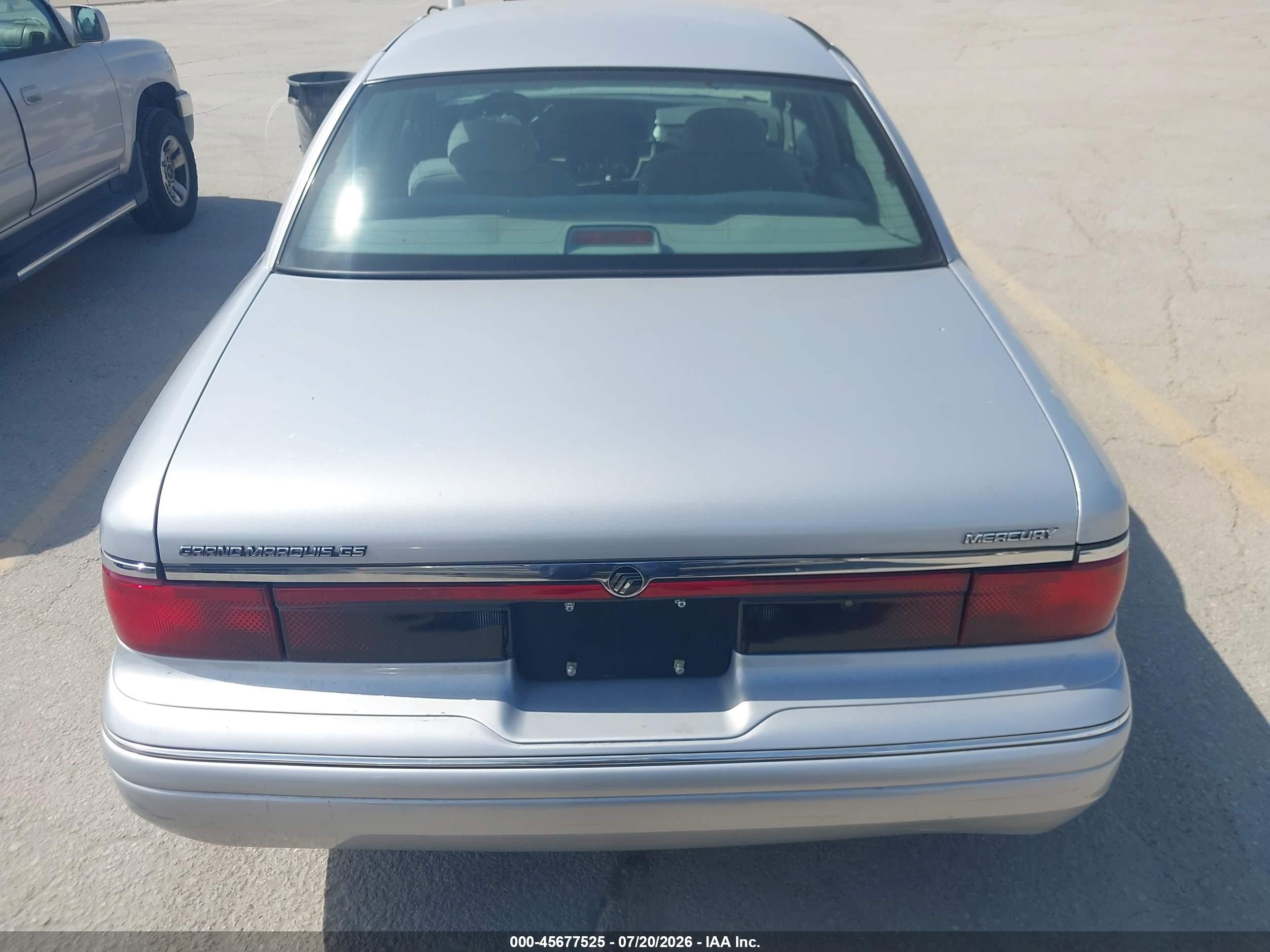 1997 Mercury Grand Marquis Gs Silver vin: 2MELM74W6VX720452