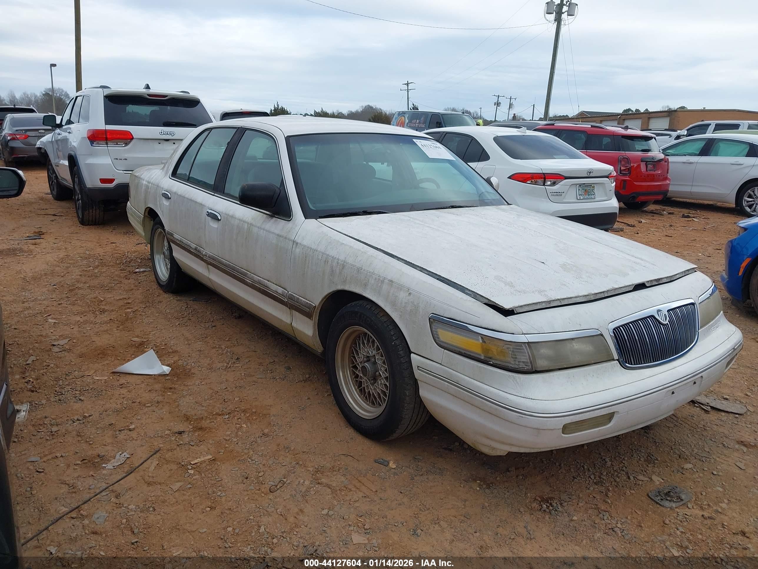 1997 Mercury Grand Marquis Gs White vin: 2MELM74W6VX732178