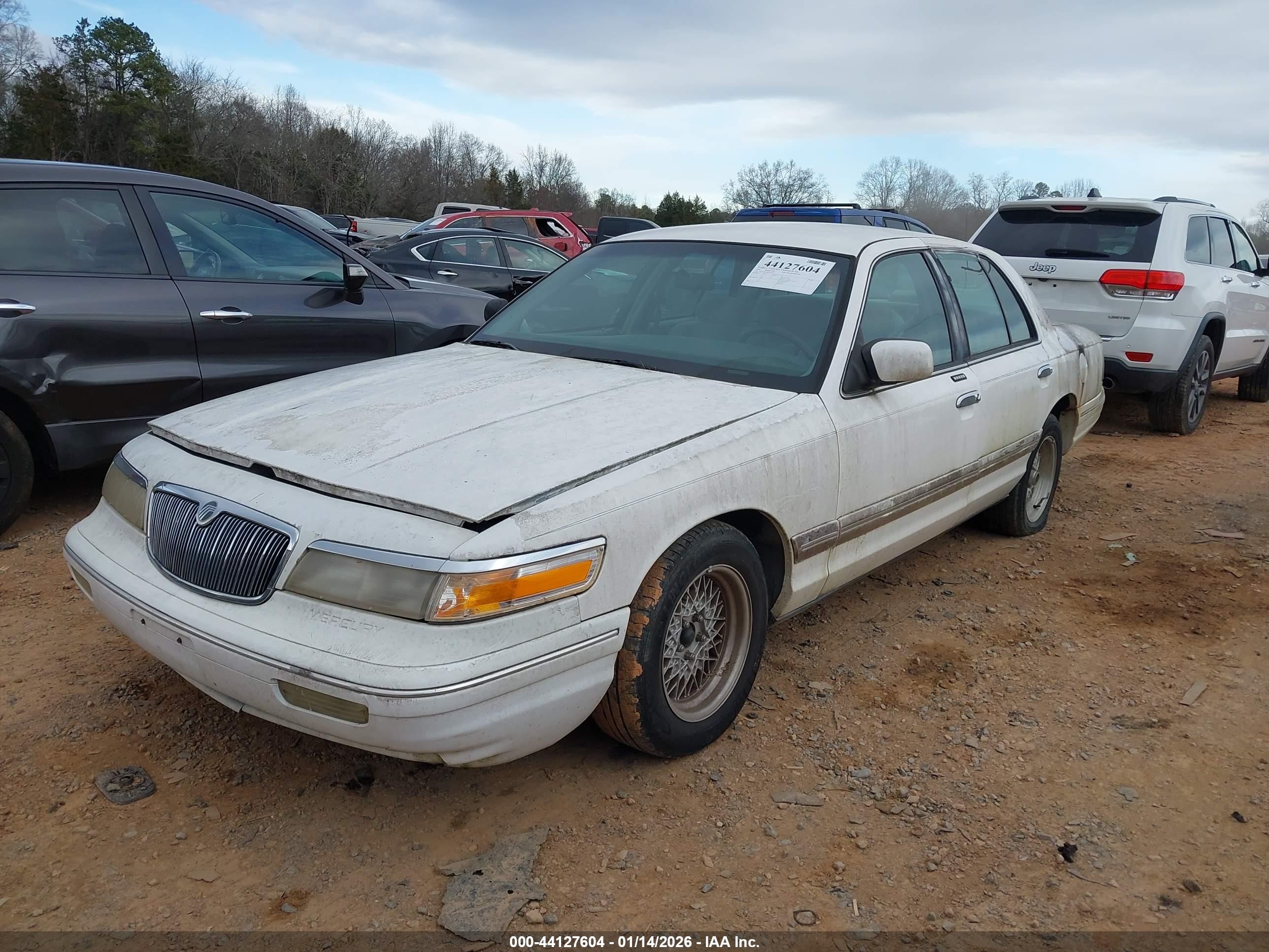 1997 Mercury Grand Marquis Gs White vin: 2MELM74W6VX732178