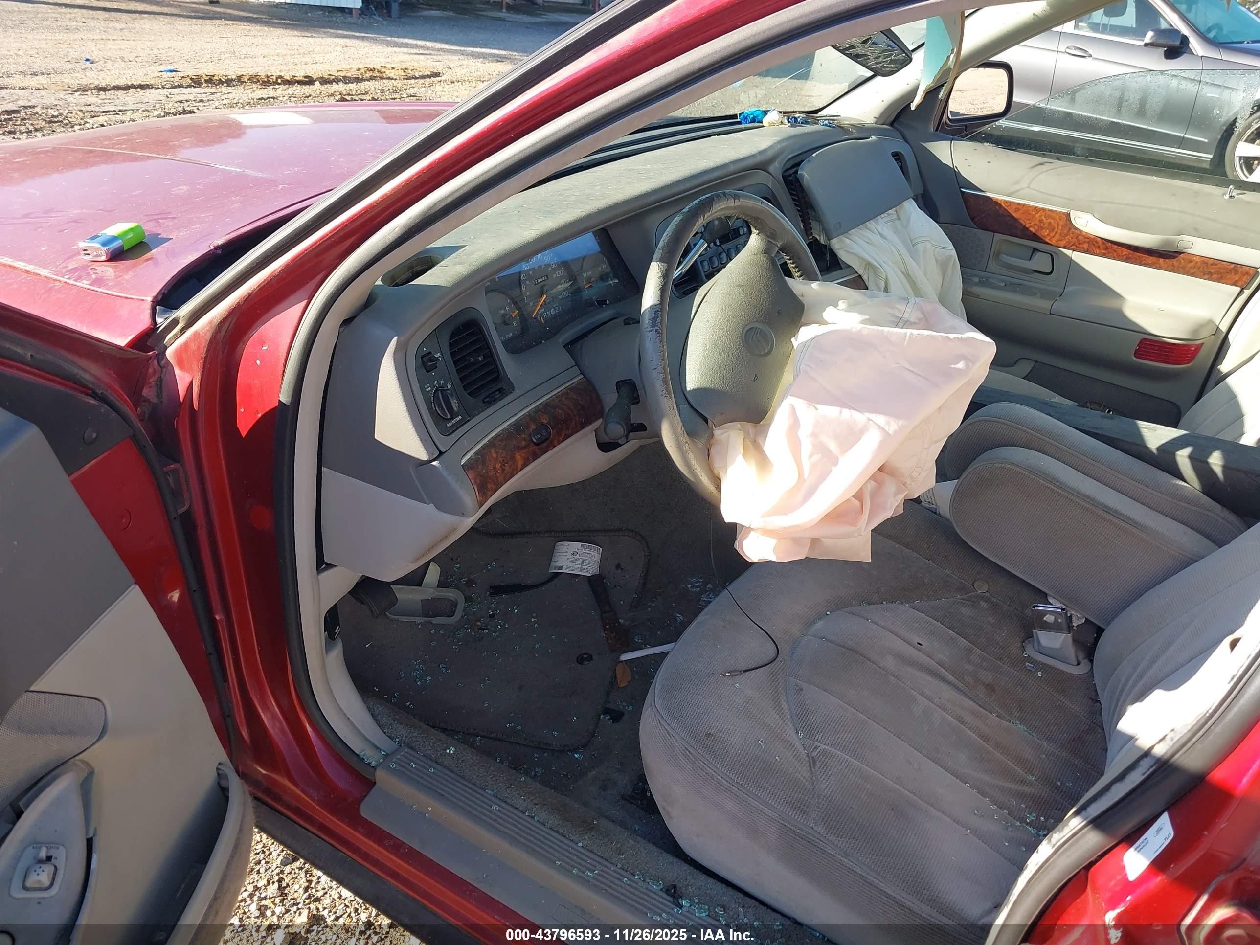 1997 Mercury Grand Marquis Gs Burgundy vin: 2MELM74W6VX739910