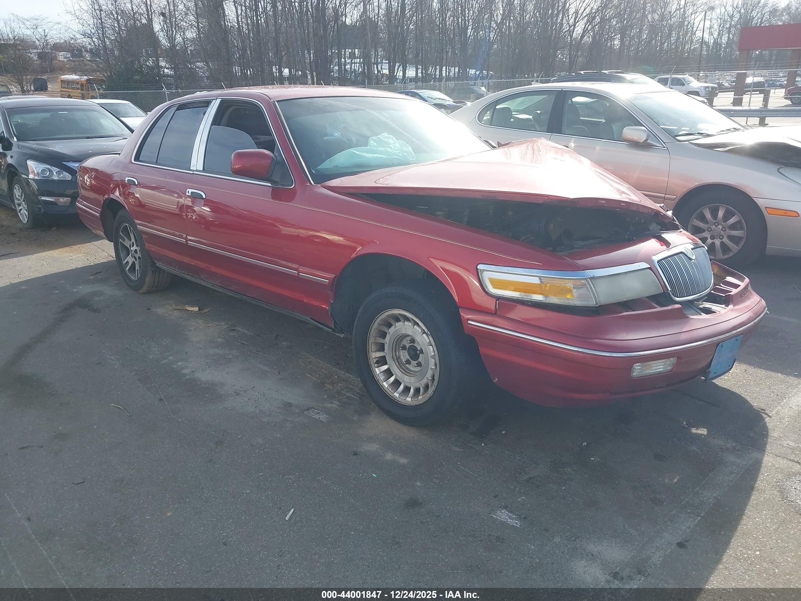 1997 Mercury Grand Marquis Gs Burgundy vin: 2MELM74W8VX667379