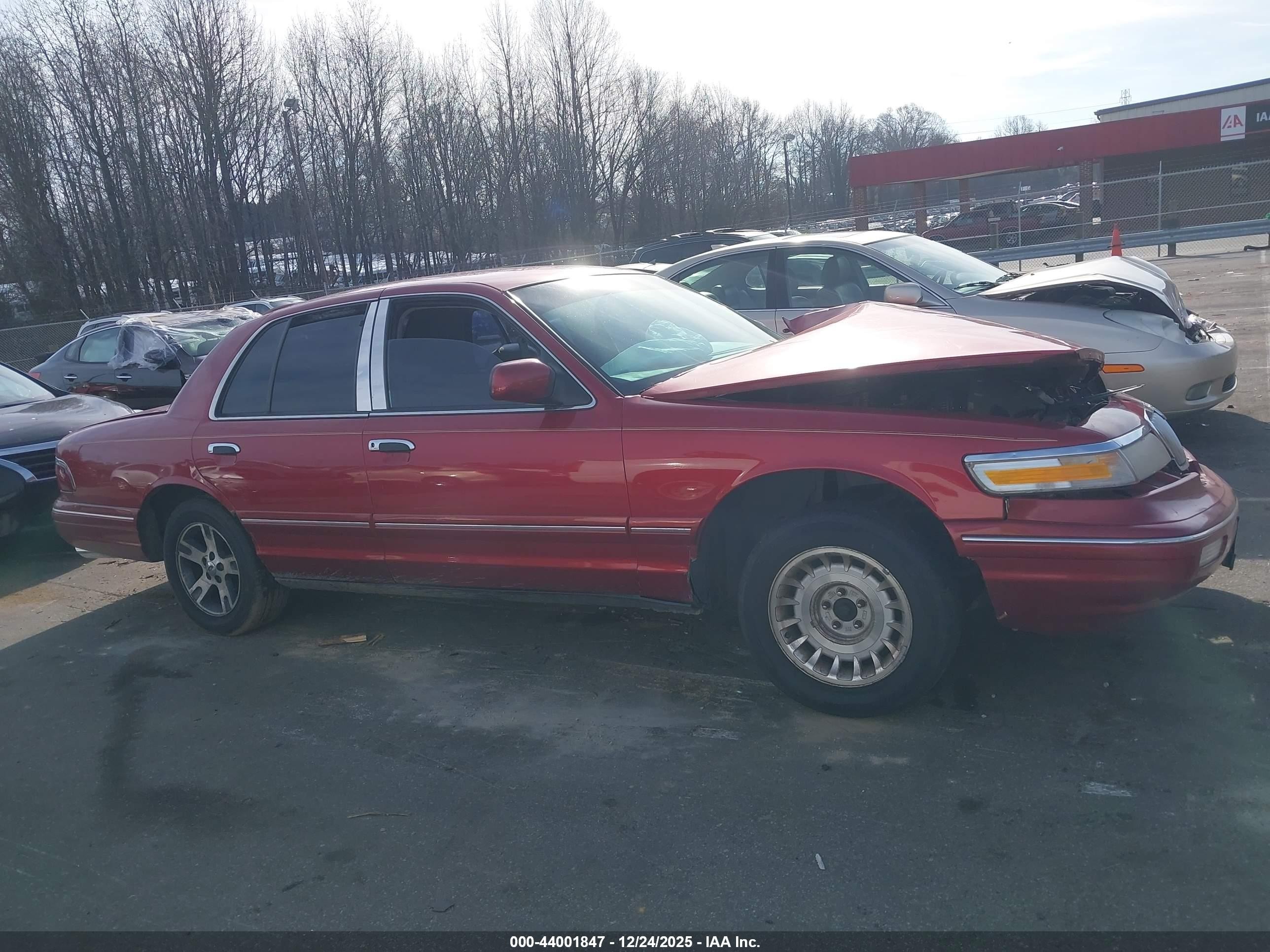 1997 Mercury Grand Marquis Gs Burgundy vin: 2MELM74W8VX667379