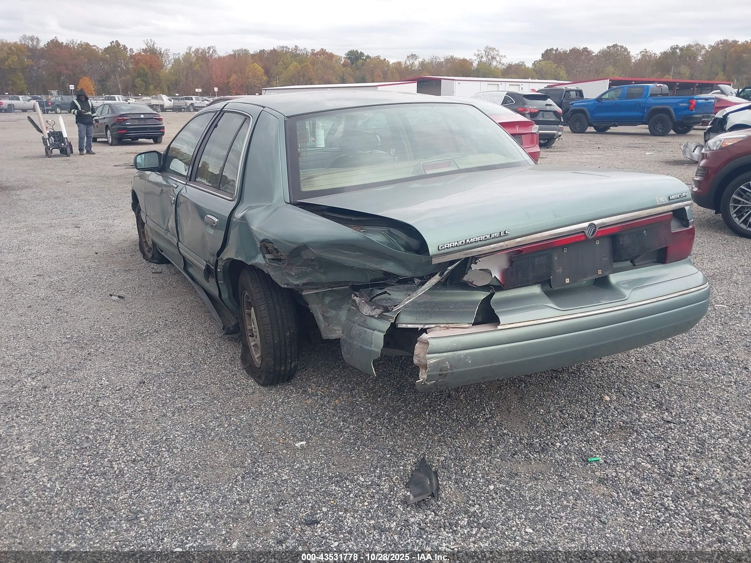 1997 Mercury Grand Marquis Ls Green vin: 2MELM75W1VX645870