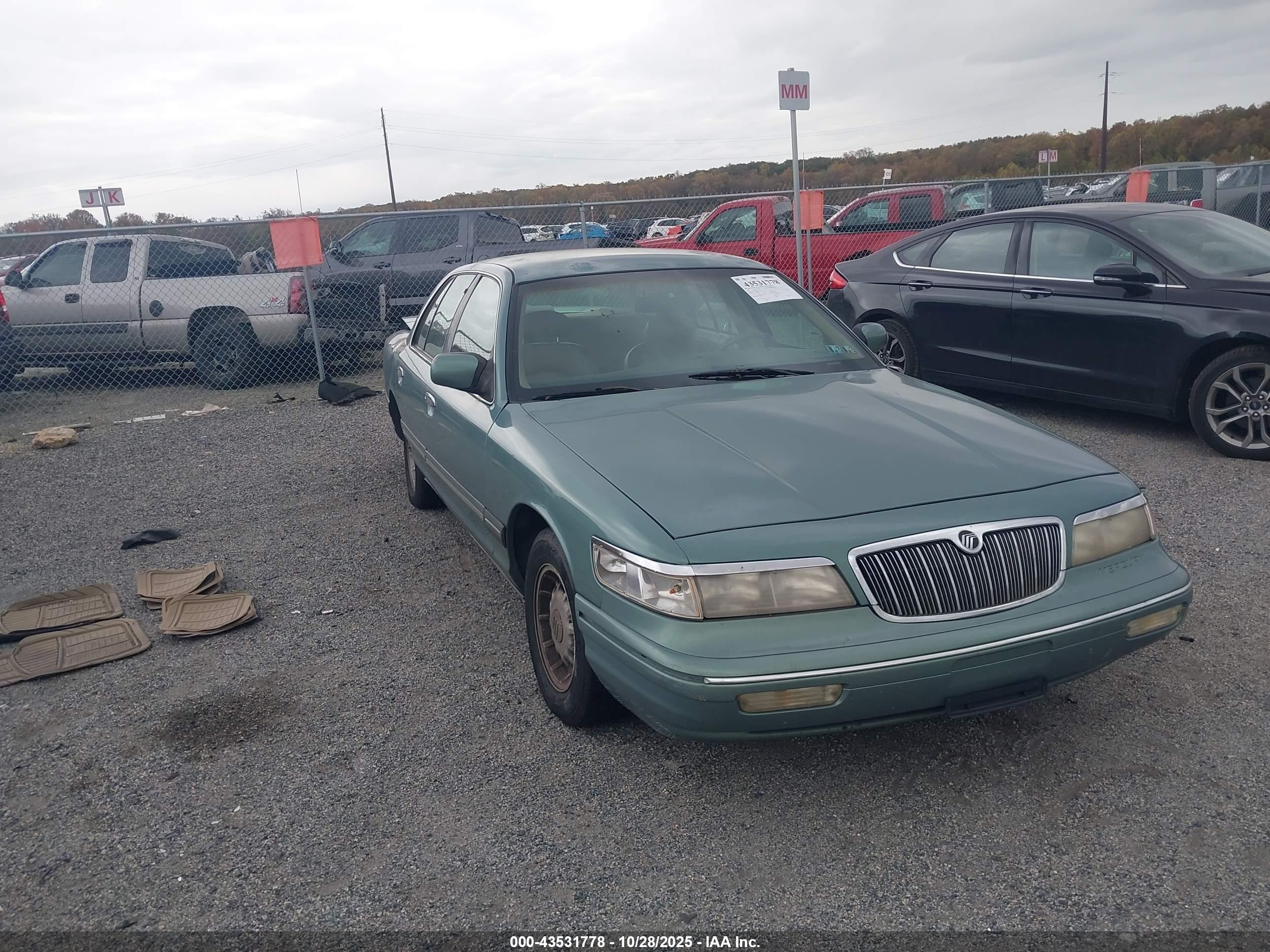 1997 Mercury Grand Marquis Ls Green vin: 2MELM75W1VX645870