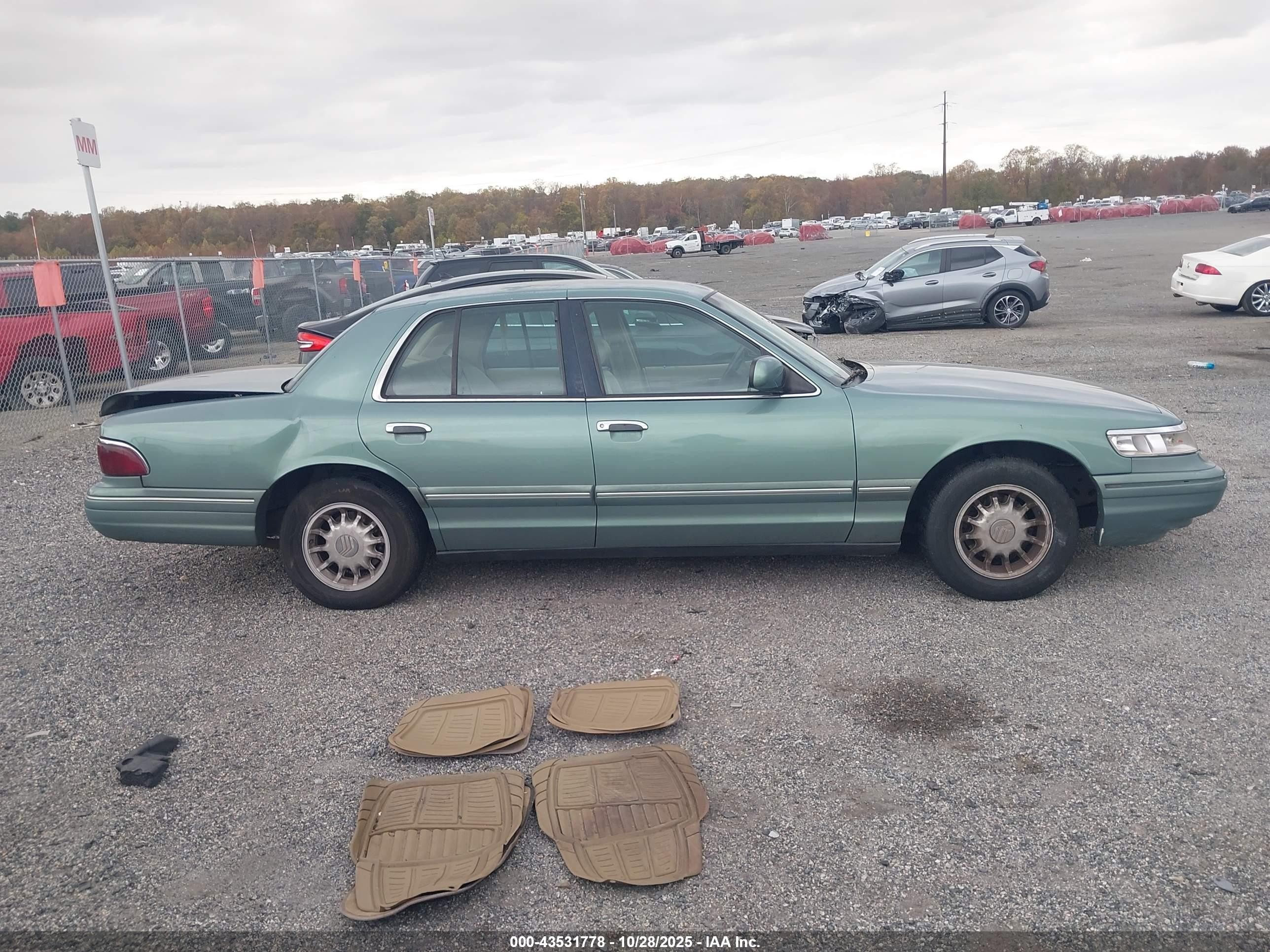 1997 Mercury Grand Marquis Ls Green vin: 2MELM75W1VX645870