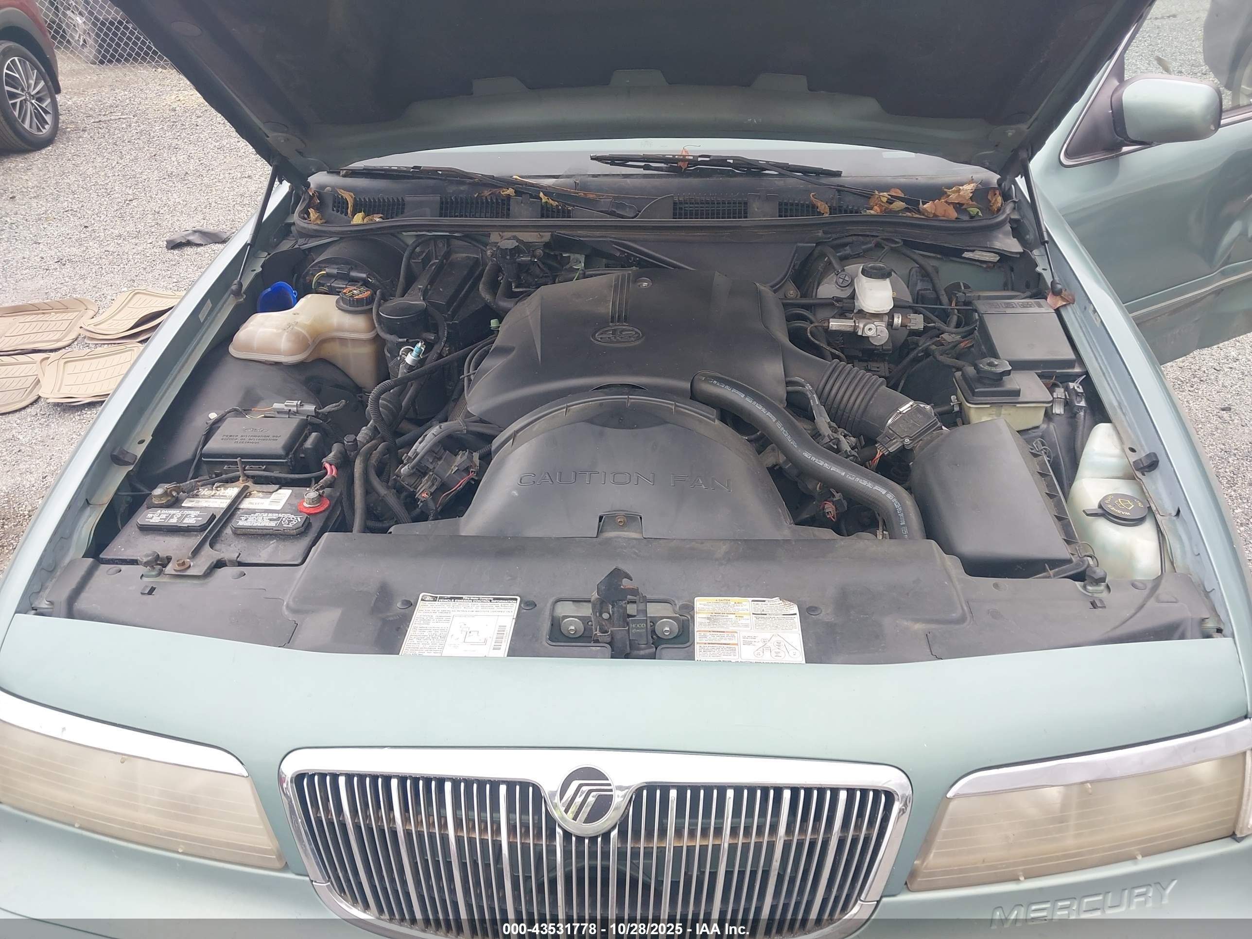 1997 Mercury Grand Marquis Ls Green vin: 2MELM75W1VX645870