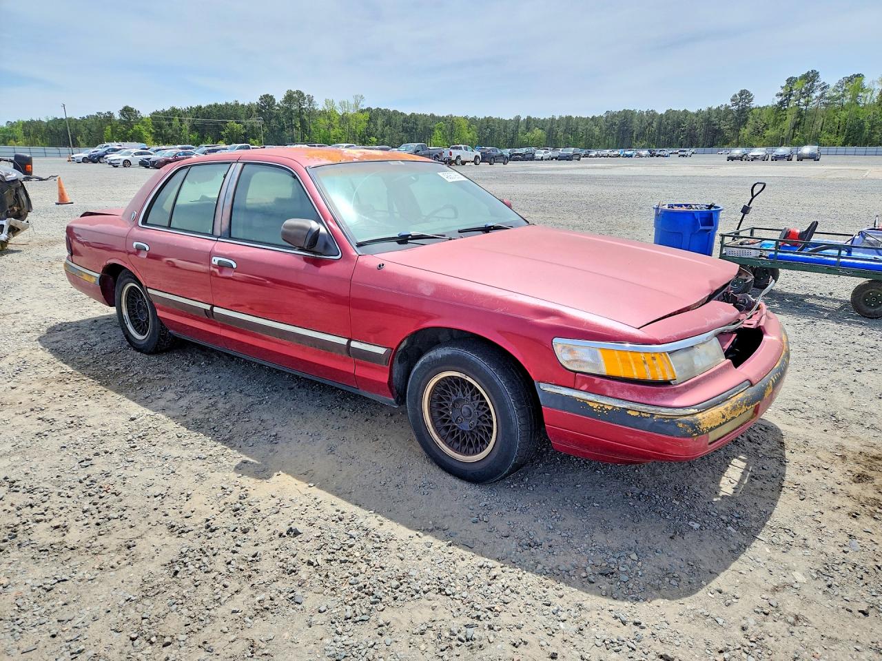 1994 Mercury Grand Marquis Ls Burgundy vin: 2MELM75W2RX674882