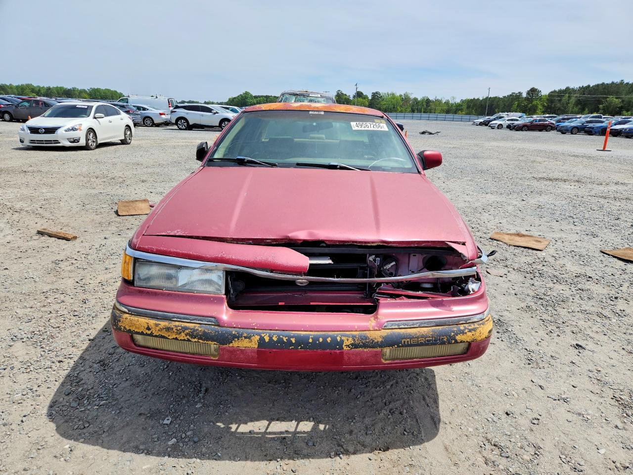 1994 Mercury Grand Marquis Ls Burgundy vin: 2MELM75W2RX674882