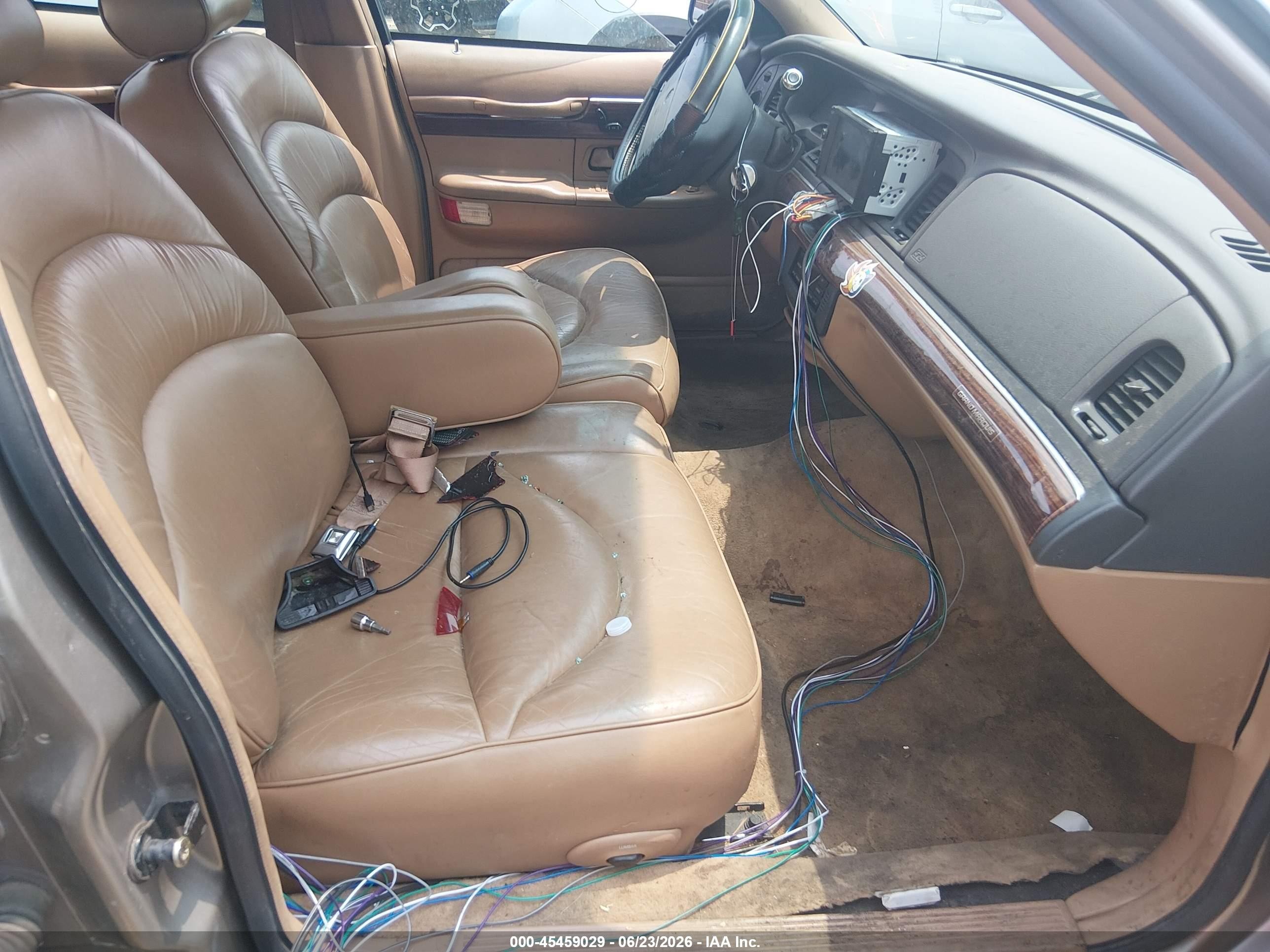 1995 Mercury Grand Marquis Ls Champagne vin: 2MELM75W3SX654274