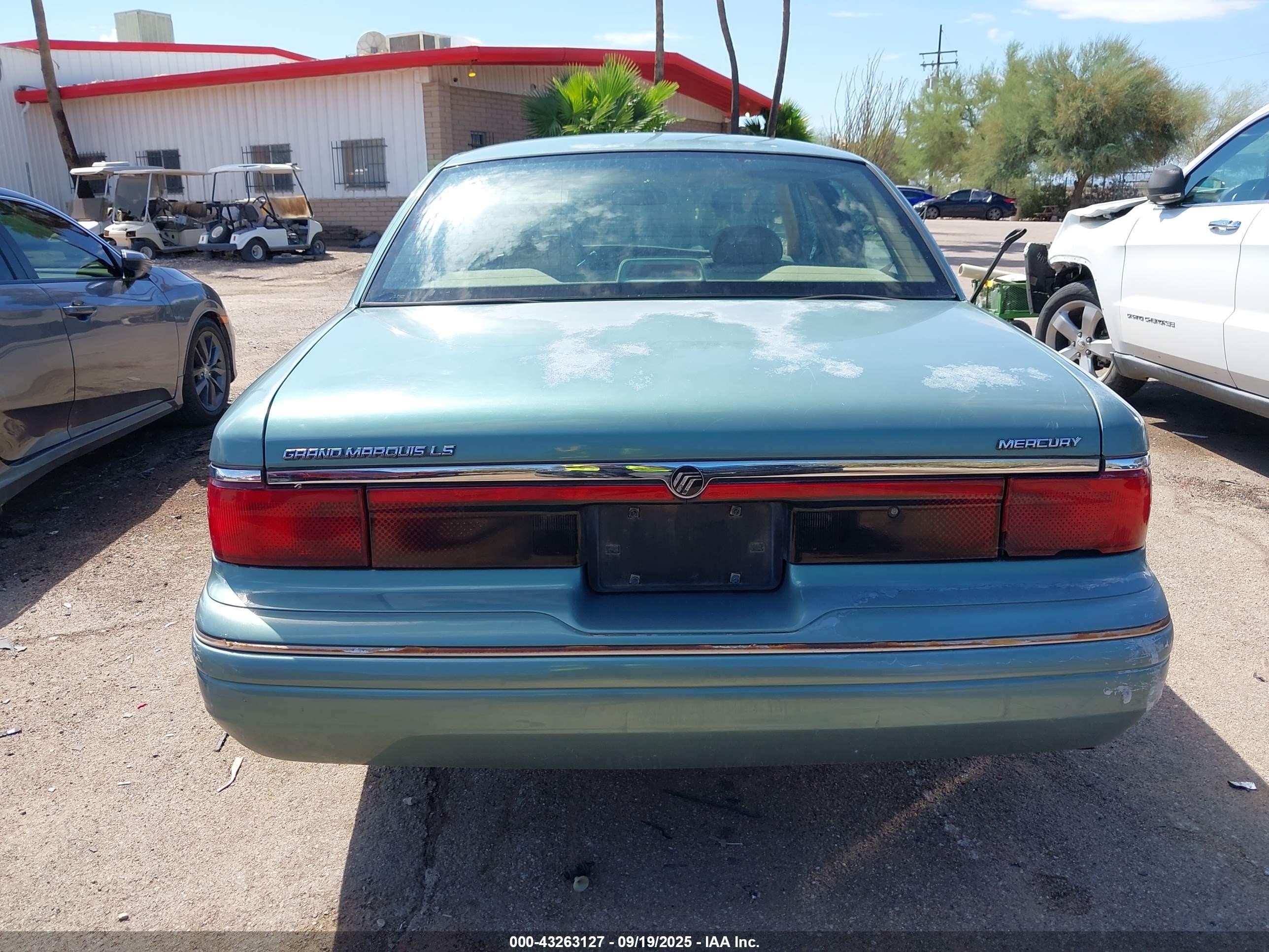 1997 Mercury Grand Marquis Ls Бирюзовый vin: 2MELM75W3VX609047