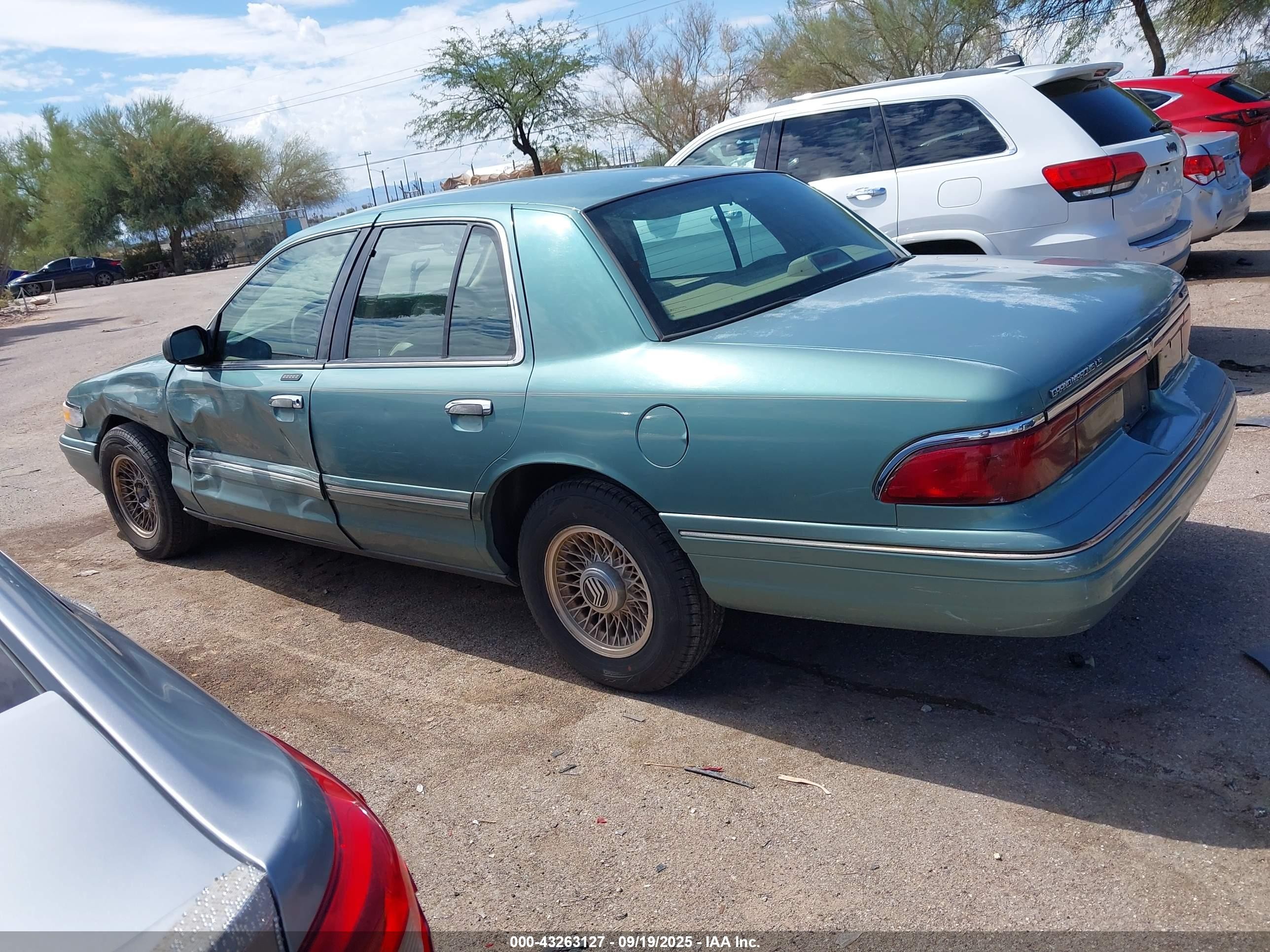 1997 Mercury Grand Marquis Ls Бирюзовый vin: 2MELM75W3VX609047