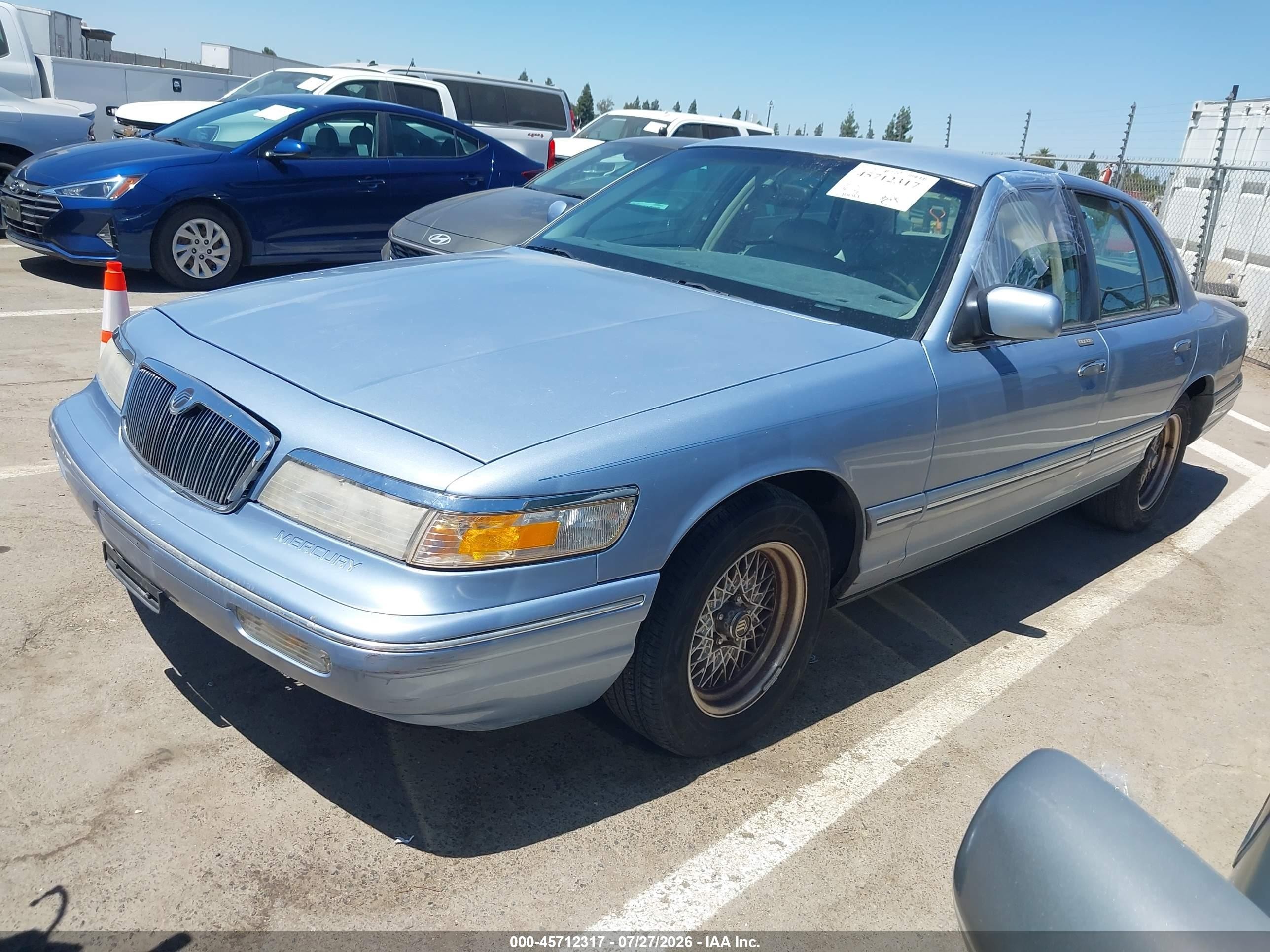 1997 Mercury Grand Marquis Ls Blue vin: 2MELM75W3VX654232