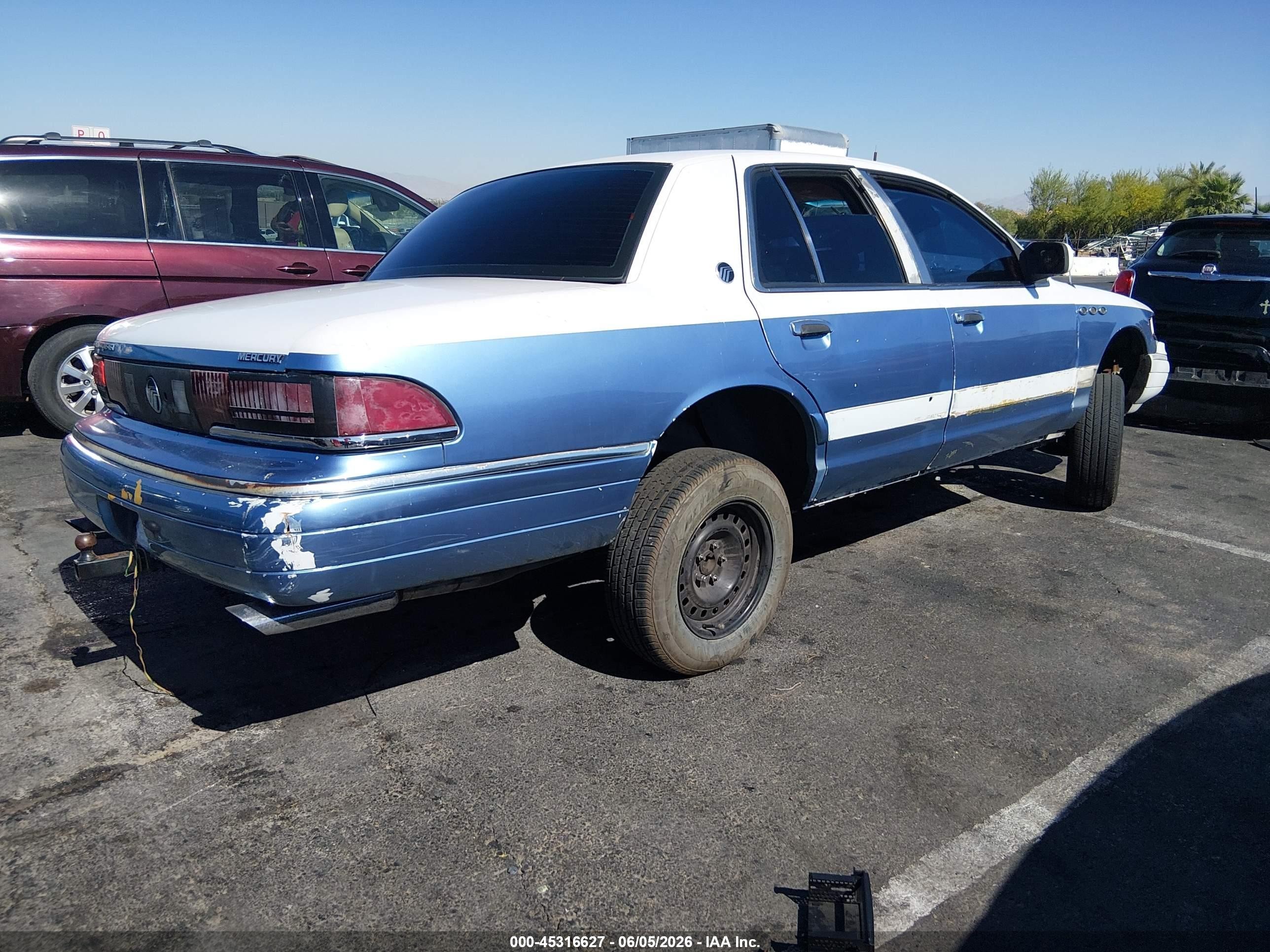 1993 Mercury Grand Marquis Ls Blue vin: 2MELM75W5PX628377