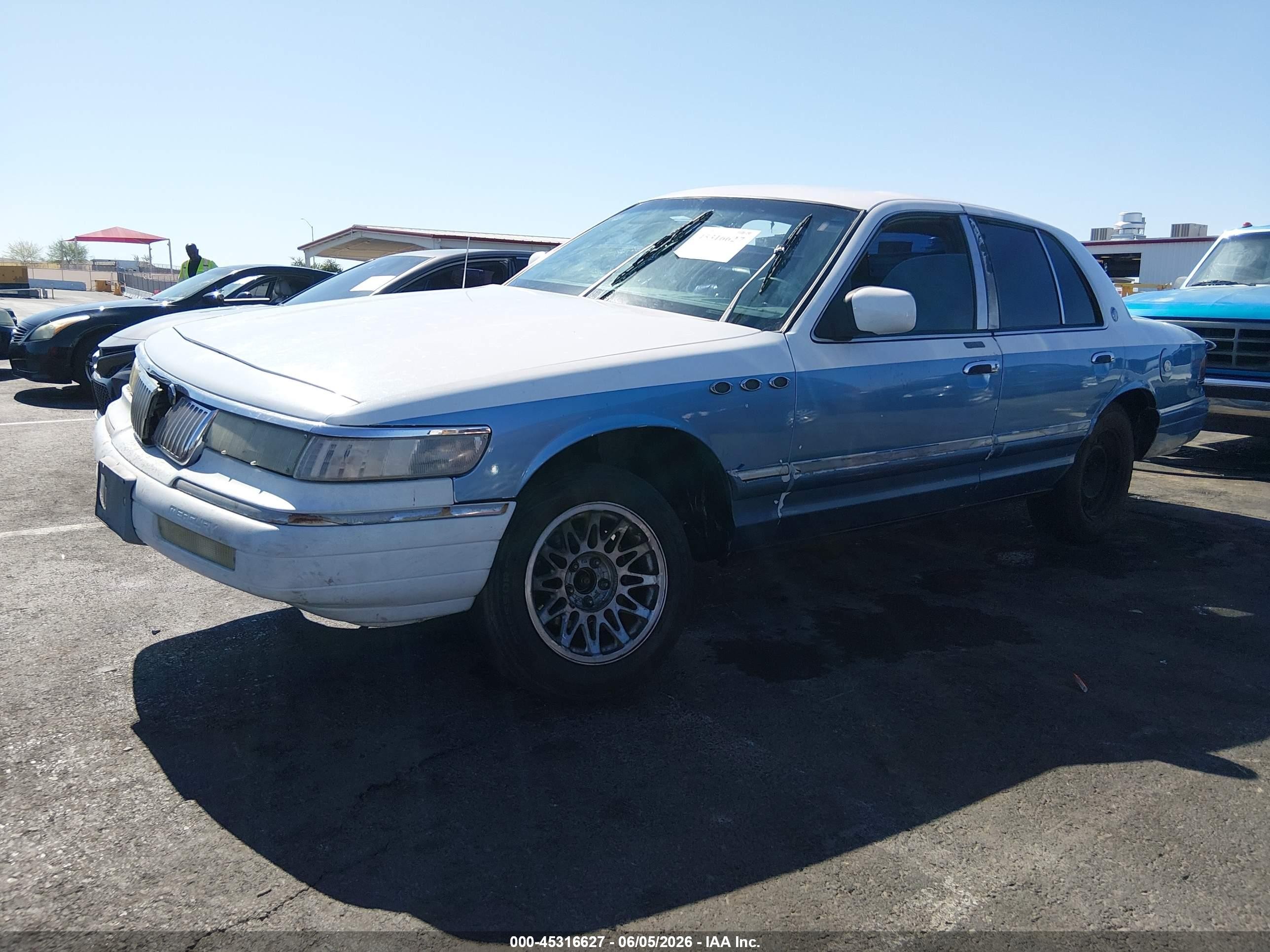 1993 Mercury Grand Marquis Ls Blue vin: 2MELM75W5PX628377