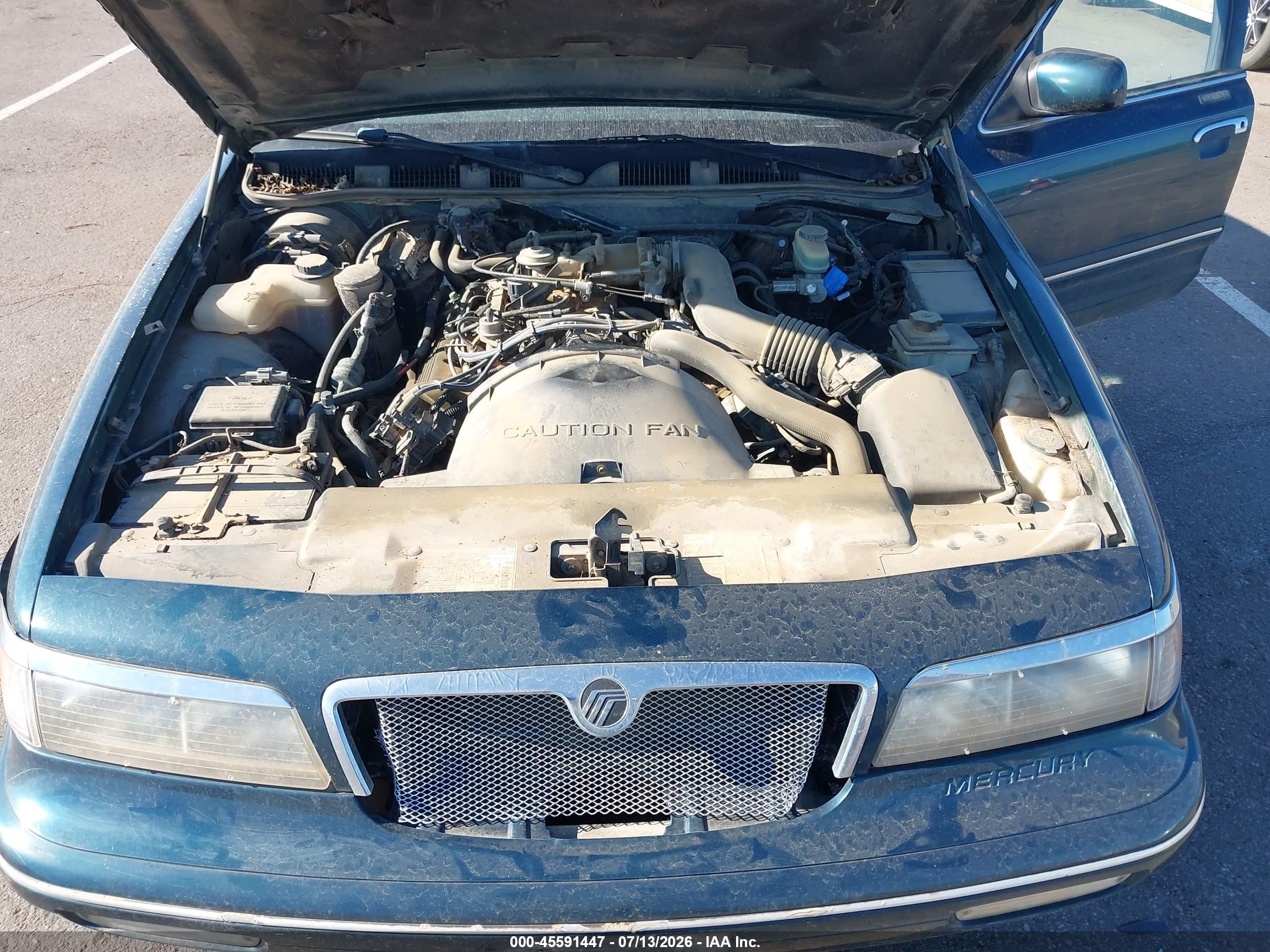 1997 Mercury Grand Marquis Ls Green vin: 2MELM75W6VX704881