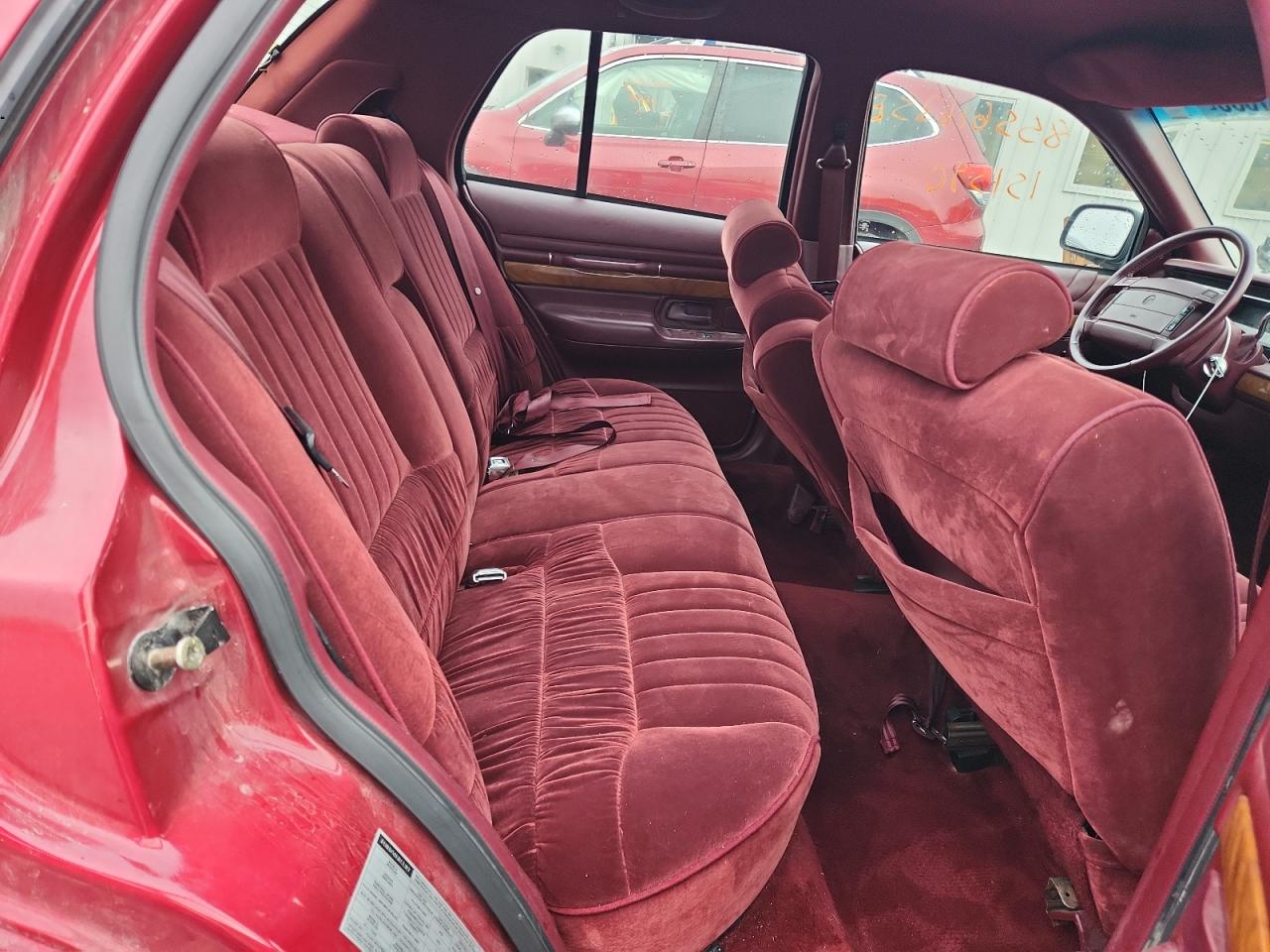 1994 Mercury Grand Marquis Ls Burgundy vin: 2MELM75W7RX664350