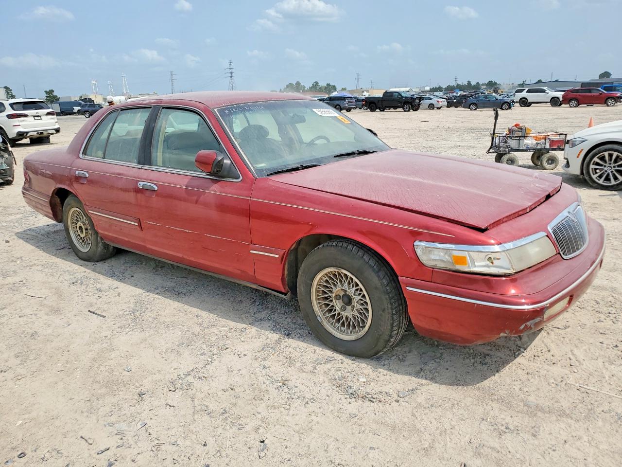 1997 Mercury Grand Marquis Ls Burgundy vin: 2MELM75W7VX738862