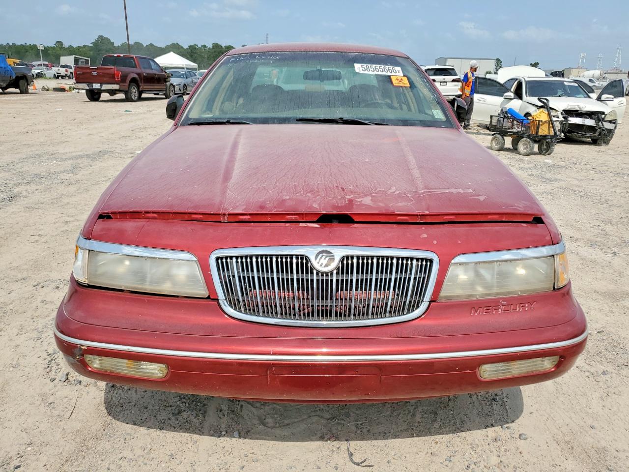 1997 Mercury Grand Marquis Ls Burgundy vin: 2MELM75W7VX738862