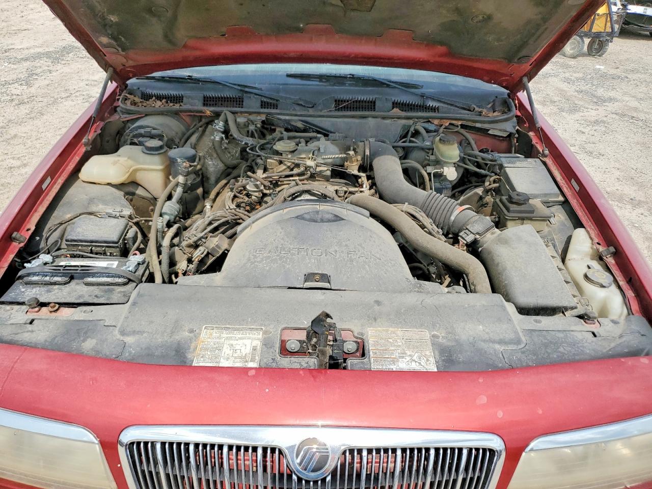 1997 Mercury Grand Marquis Ls Burgundy vin: 2MELM75W7VX738862