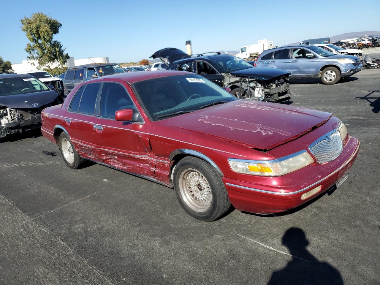 1995 Mercury Grand Marquis Ls Burgundy vin: 2MELM75W8SX619942