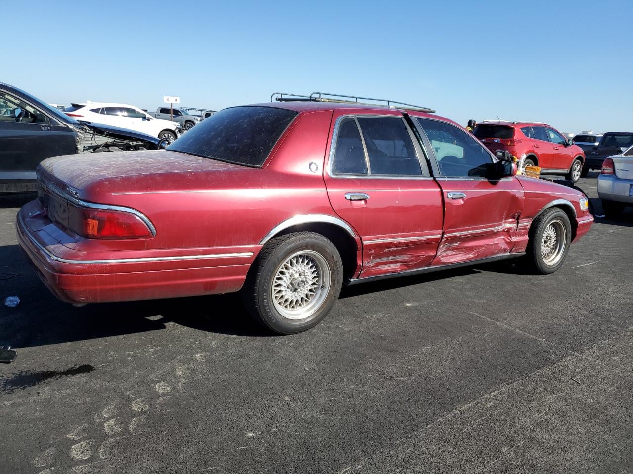 1995 Mercury Grand Marquis Ls Burgundy vin: 2MELM75W8SX619942