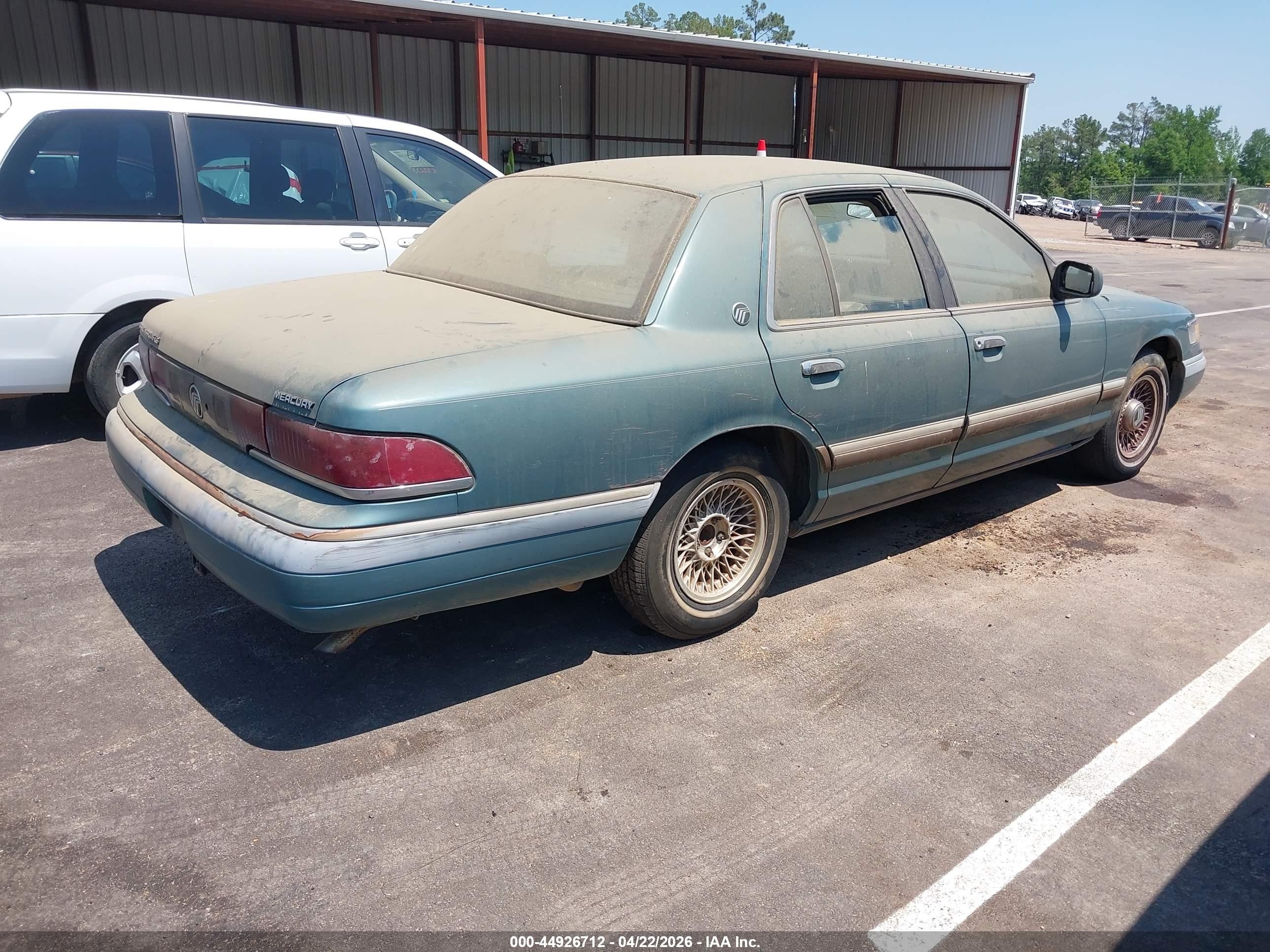 1993 Mercury Grand Marquis Ls Green vin: 2MELM75WXPX659866