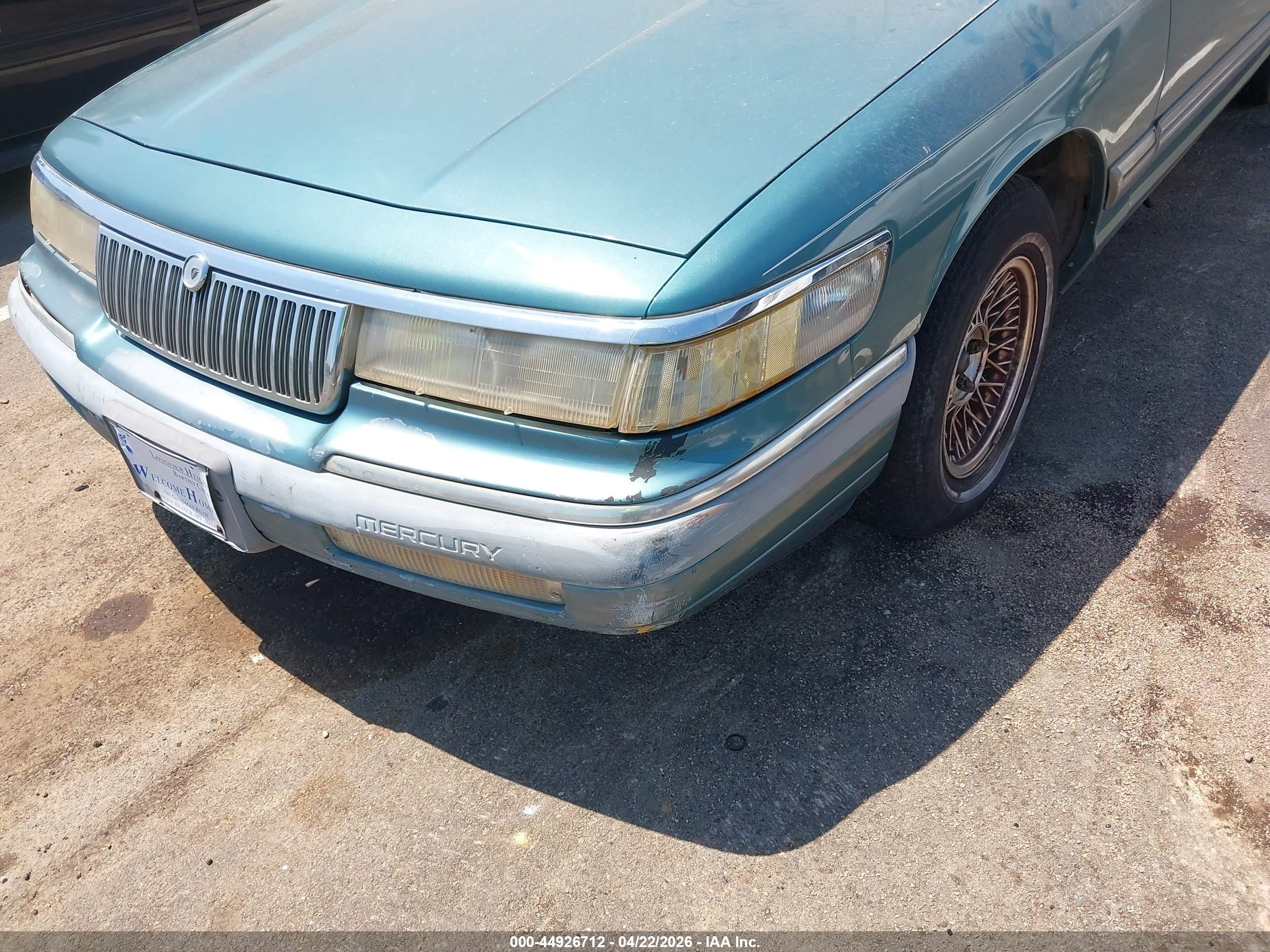 1993 Mercury Grand Marquis Ls Green vin: 2MELM75WXPX659866