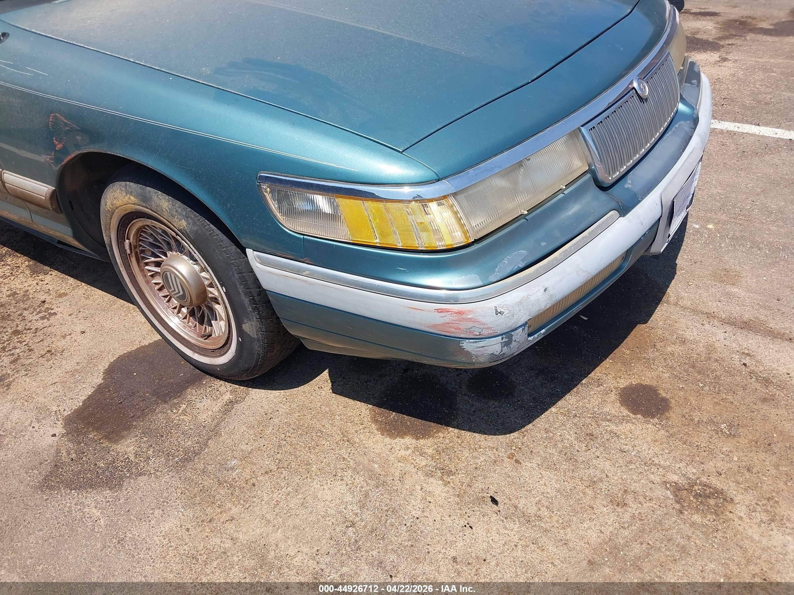 1993 Mercury Grand Marquis Ls Green vin: 2MELM75WXPX659866