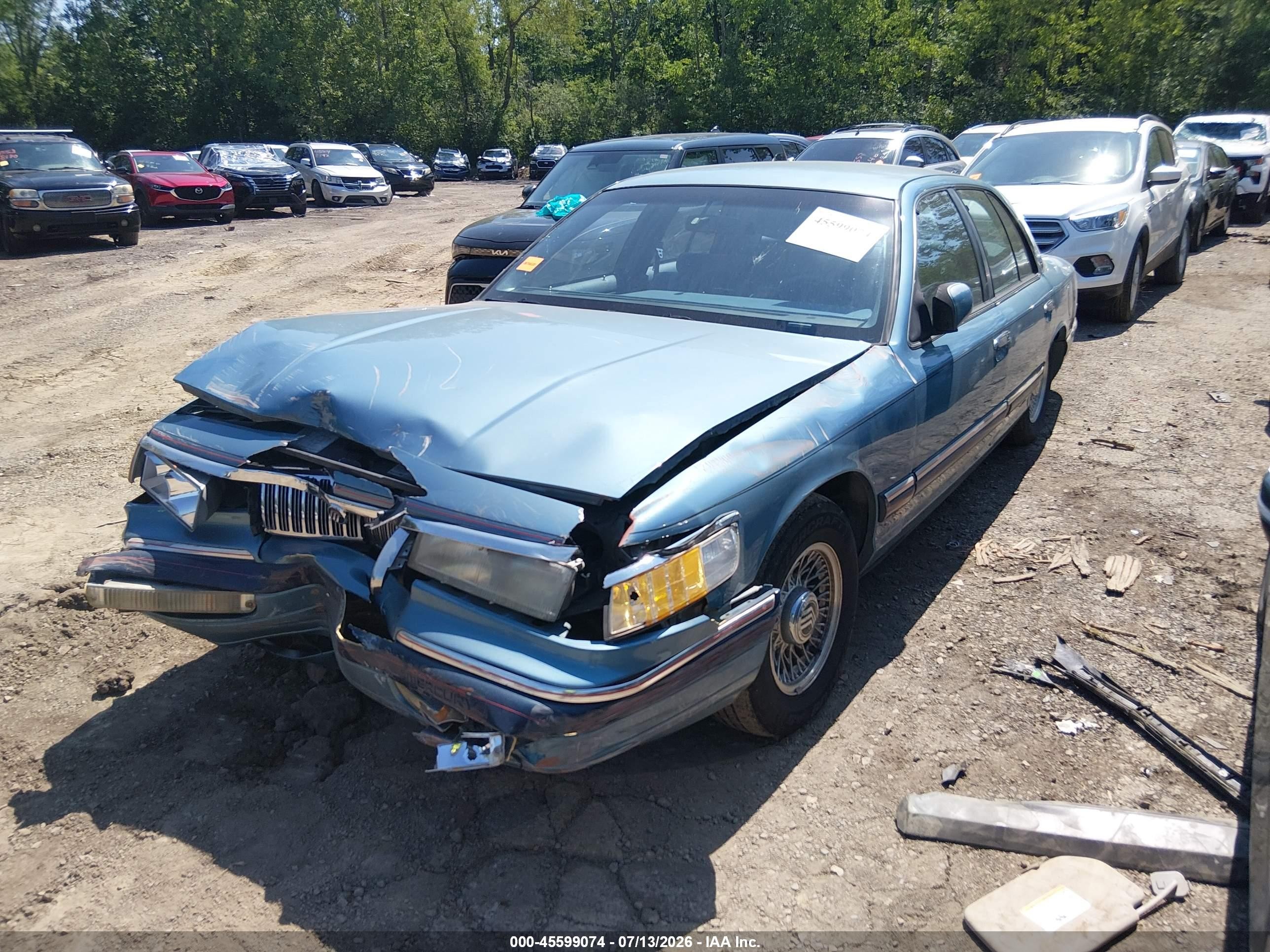 1993 Mercury Grand Marquis Ls Blue vin: 2MELM75WXPX675517